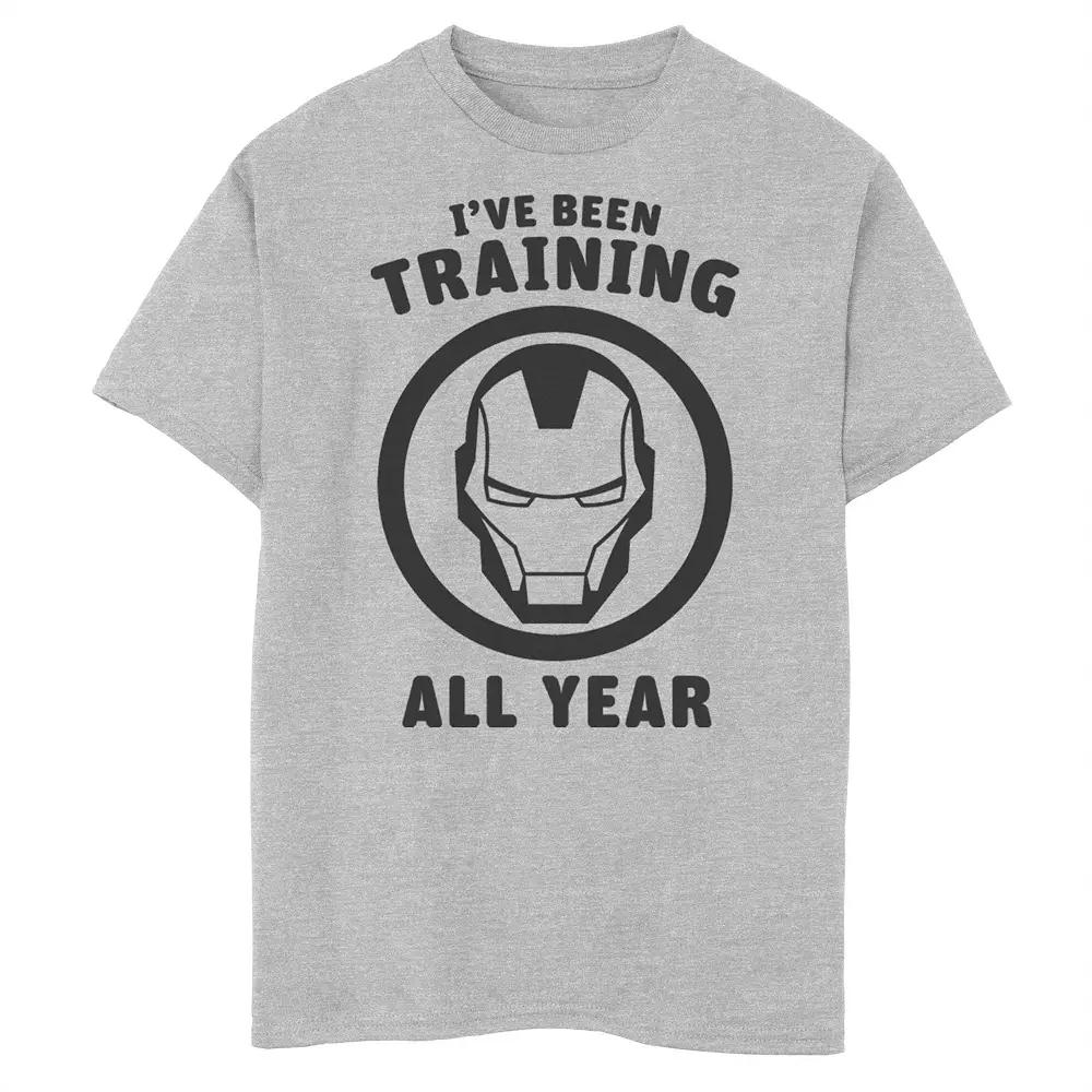 Boys 8-20 Marvel Avengers Iron Man I've Been Training All Year Logo Graphic Tee, Boy's,  Product Image