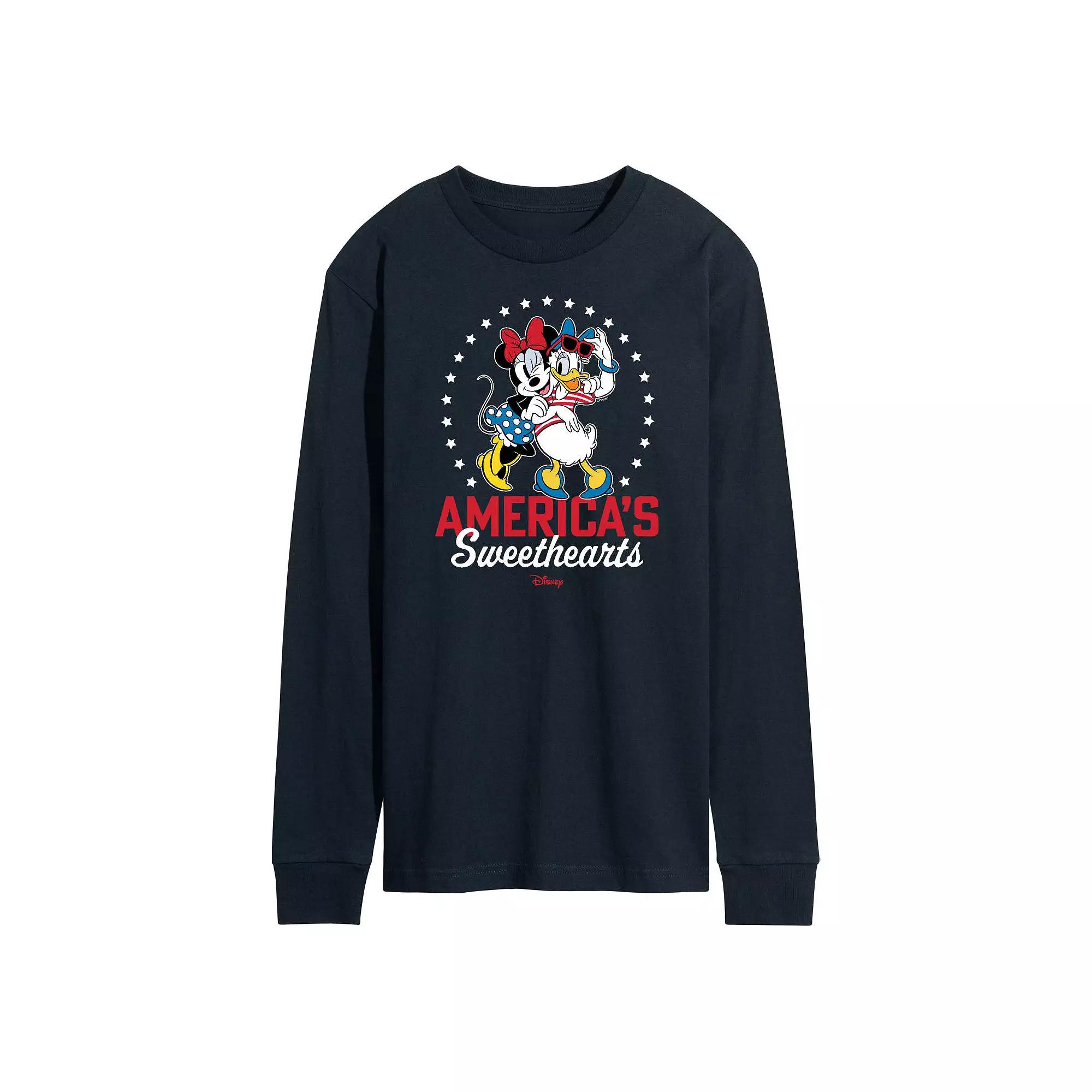 Disney's Men's Americas Sweethearts Long Sleeve Graphic Tee,  Product Image