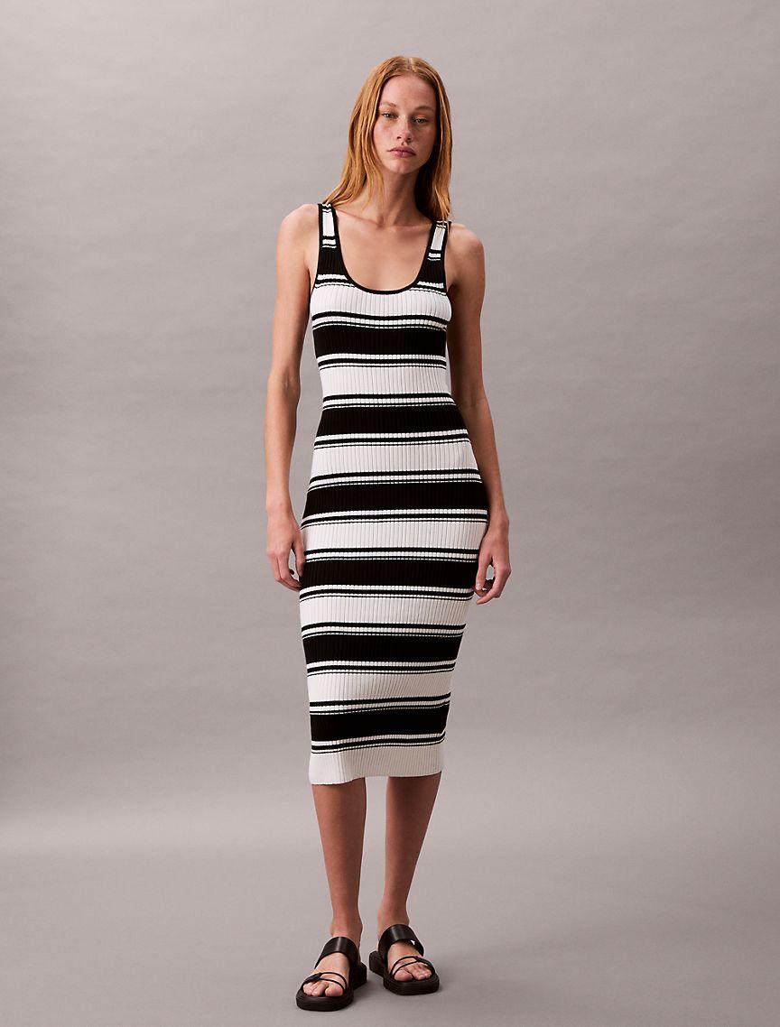 Cotton Rib Midi Tank Dress Product Image