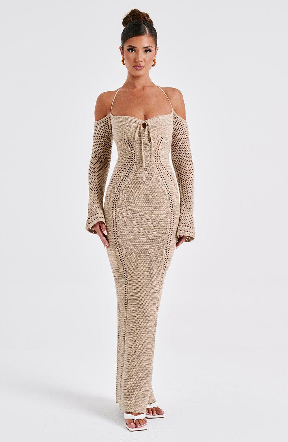 Samariah Maxi Dress - Beige Product Image