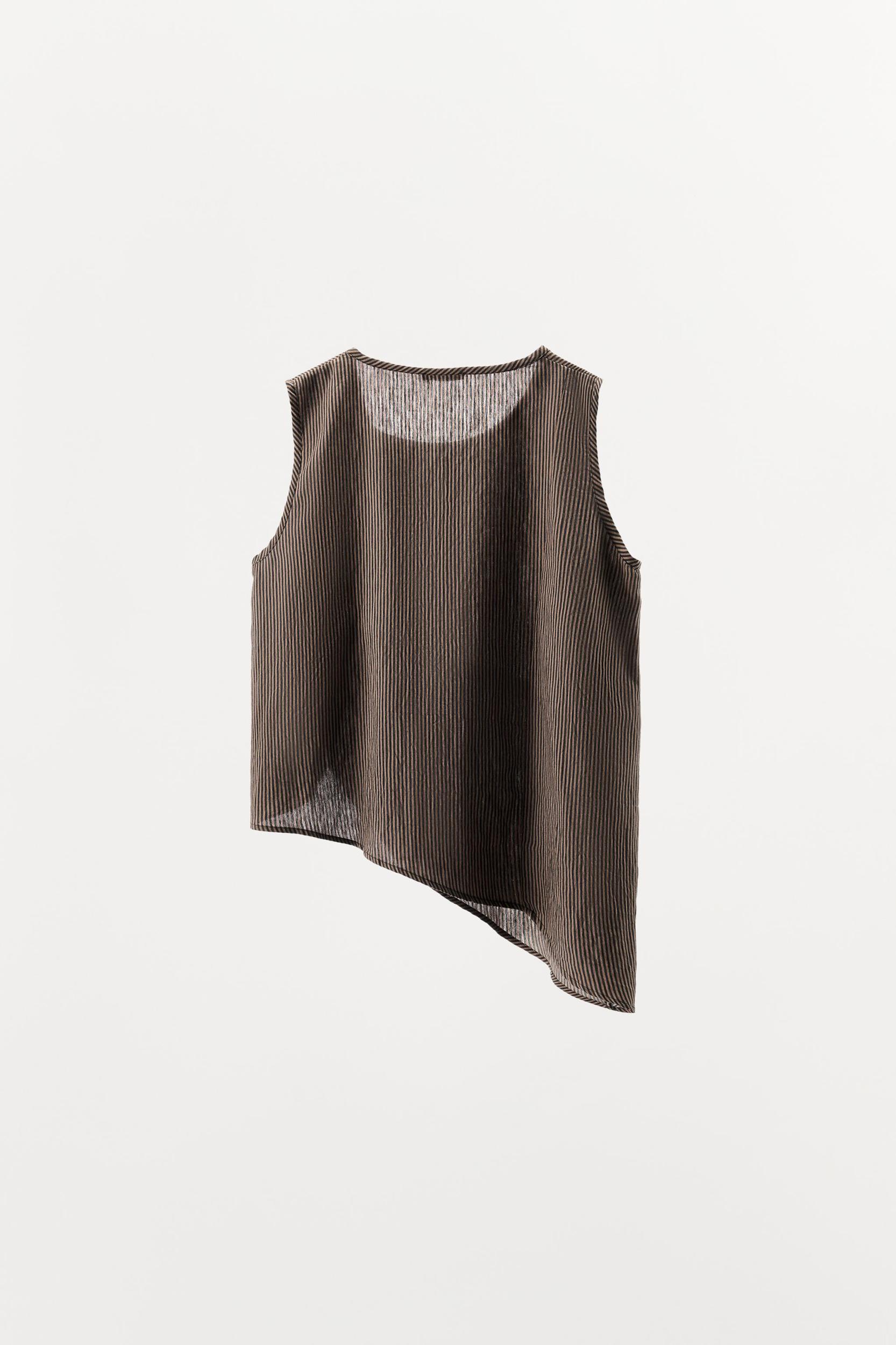 STRIPED ASYMMETRIC TOP Product Image