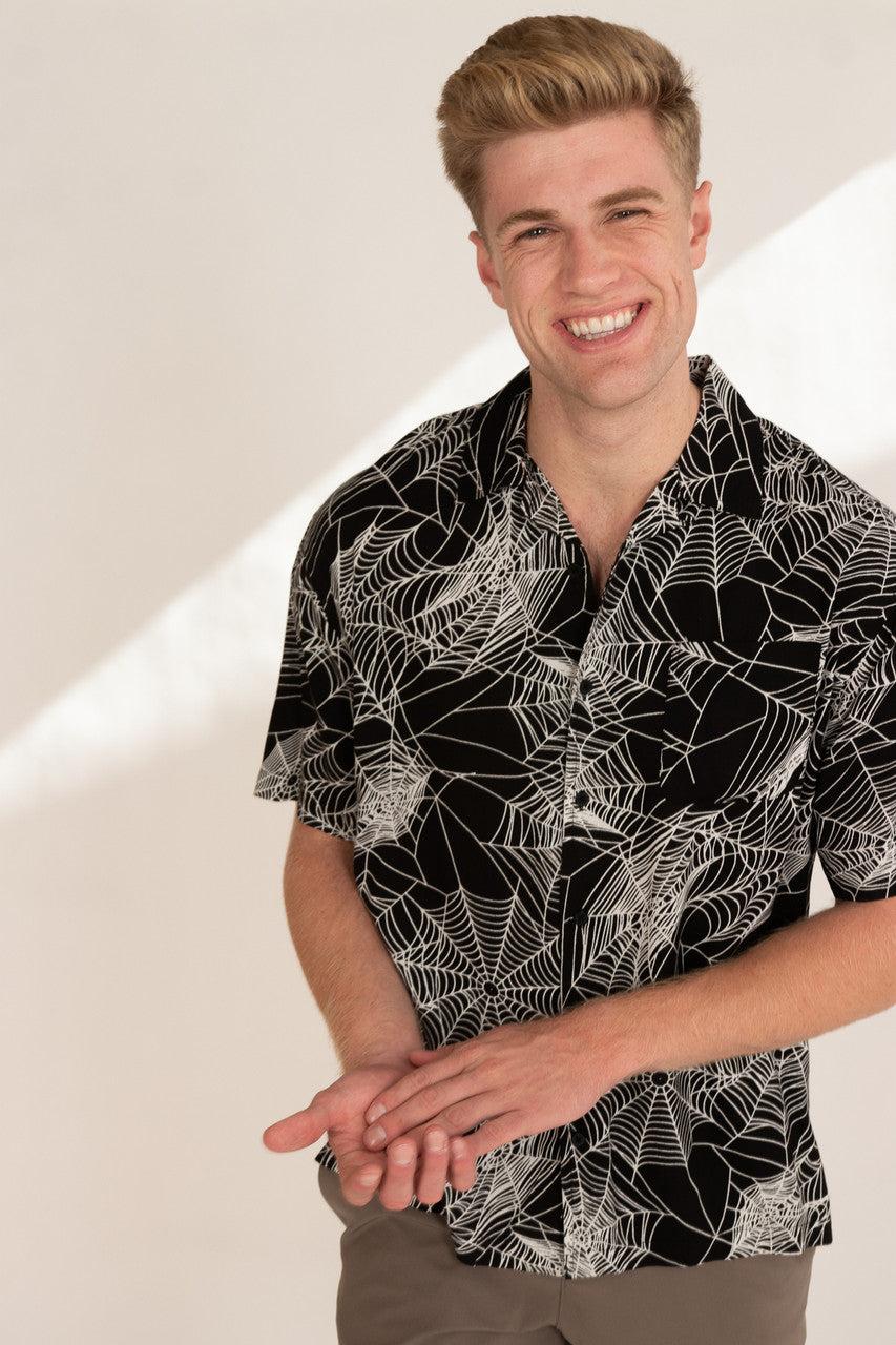 Spiderweb Button Up Shirt Product Image