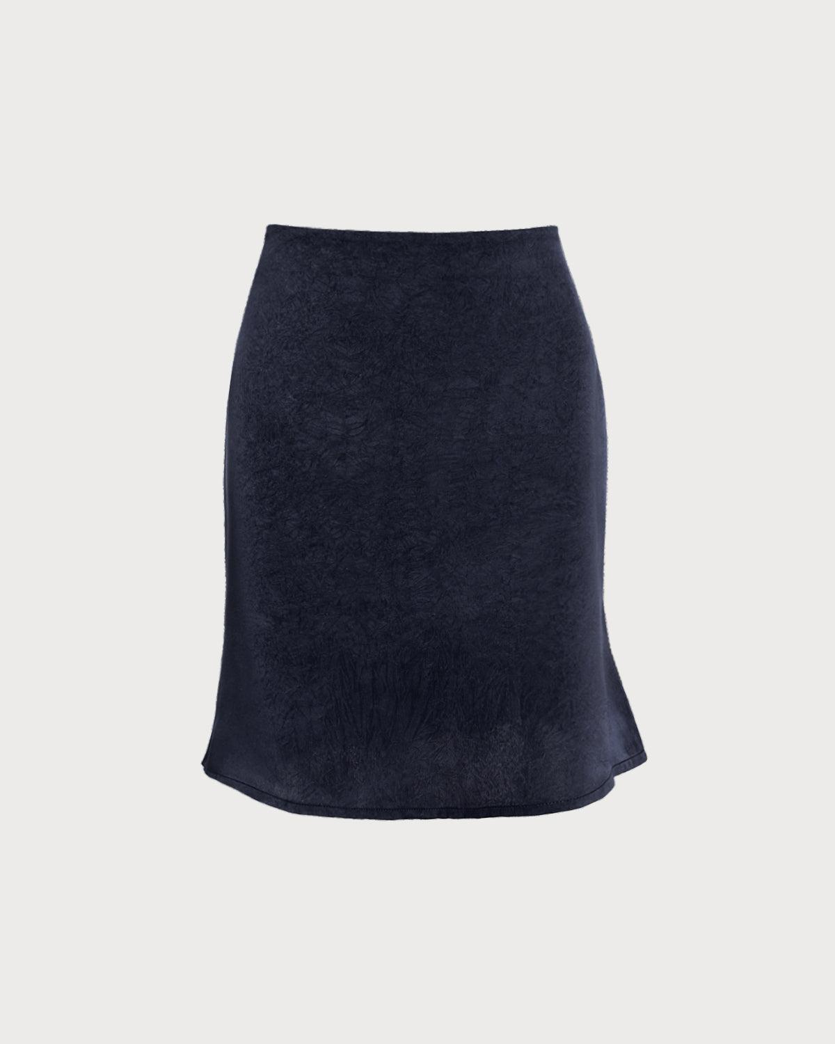 Blue Mermaid Zipper Mini Skirt Product Image