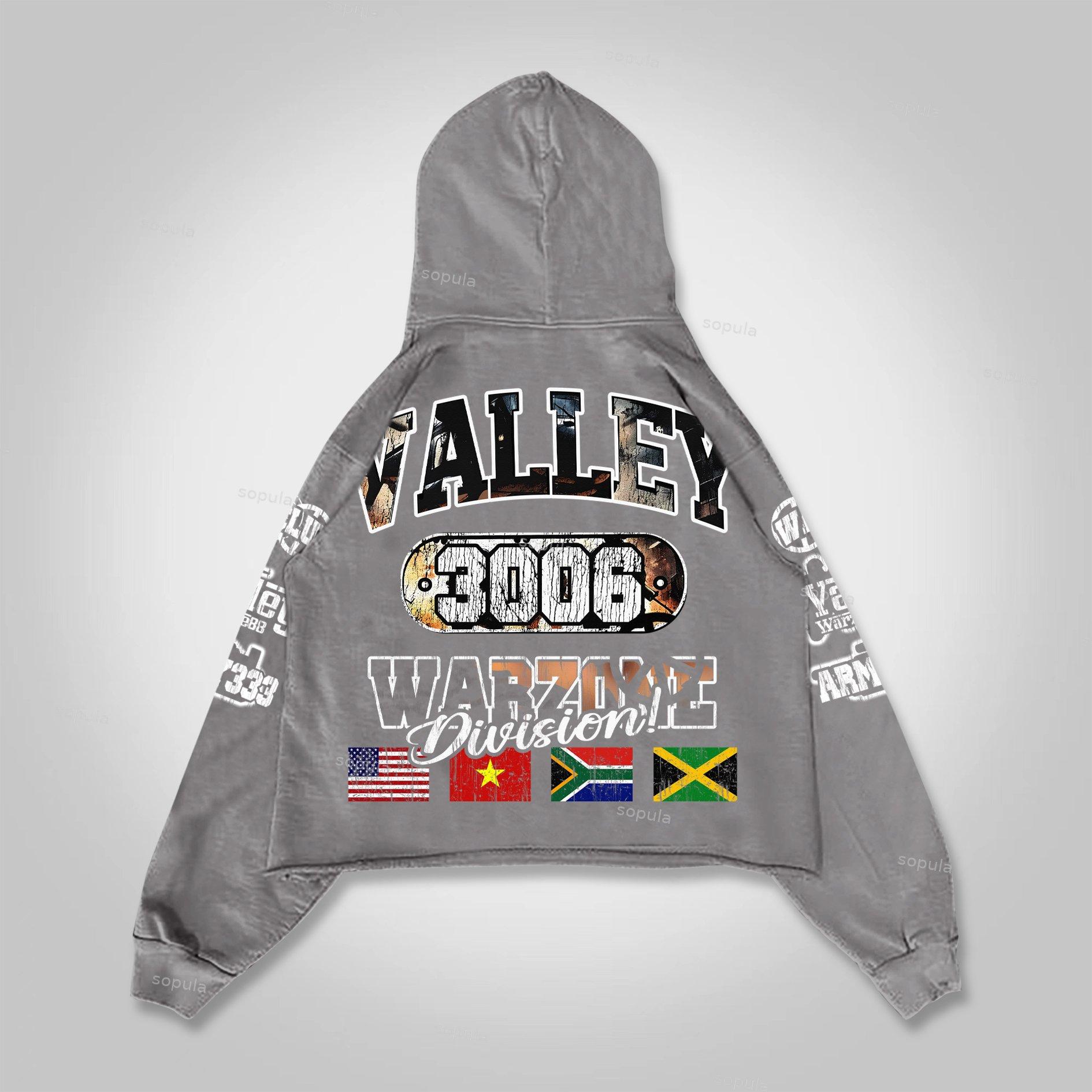 Sopula Men's Warzone Graphic Cropped Hoodie Product Image