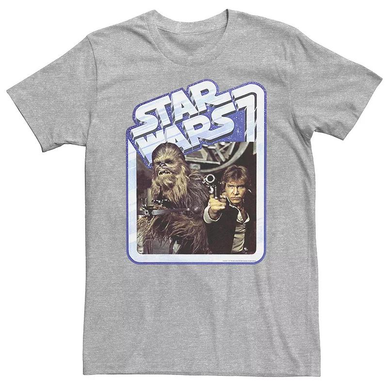 Men's Star Wars Han Solo Chewie Chrome Border Tee,  Product Image