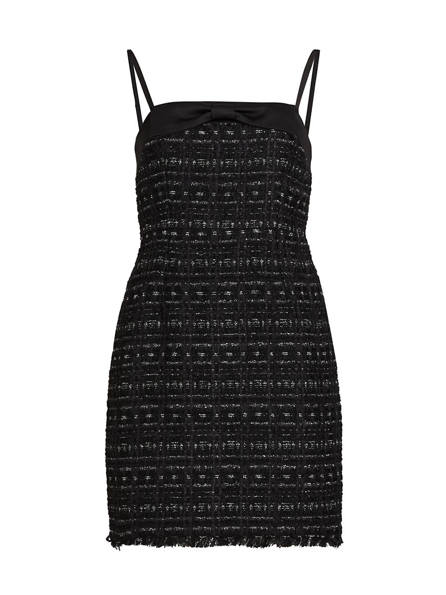 Womens Mainline Galaxy Tweed Bow Dress Product Image
