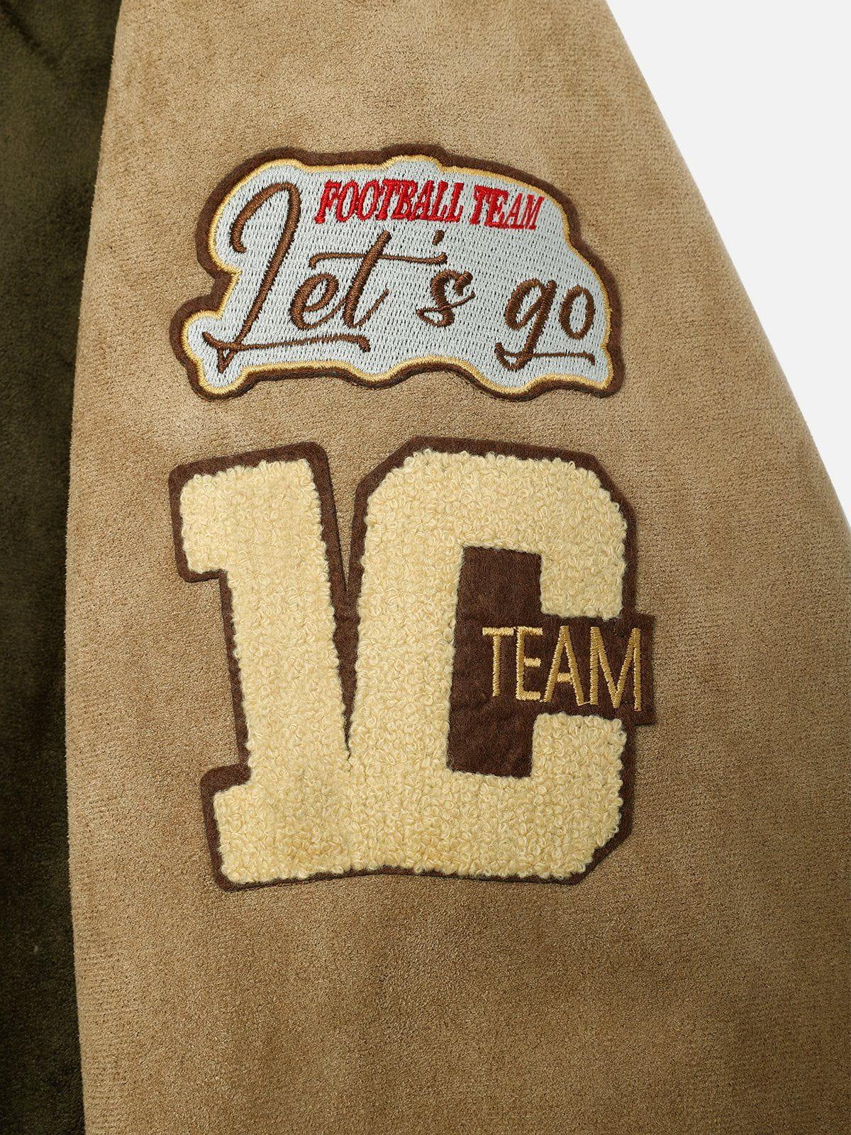 Aelfric Eden Suede Varsity Jacket Product Image