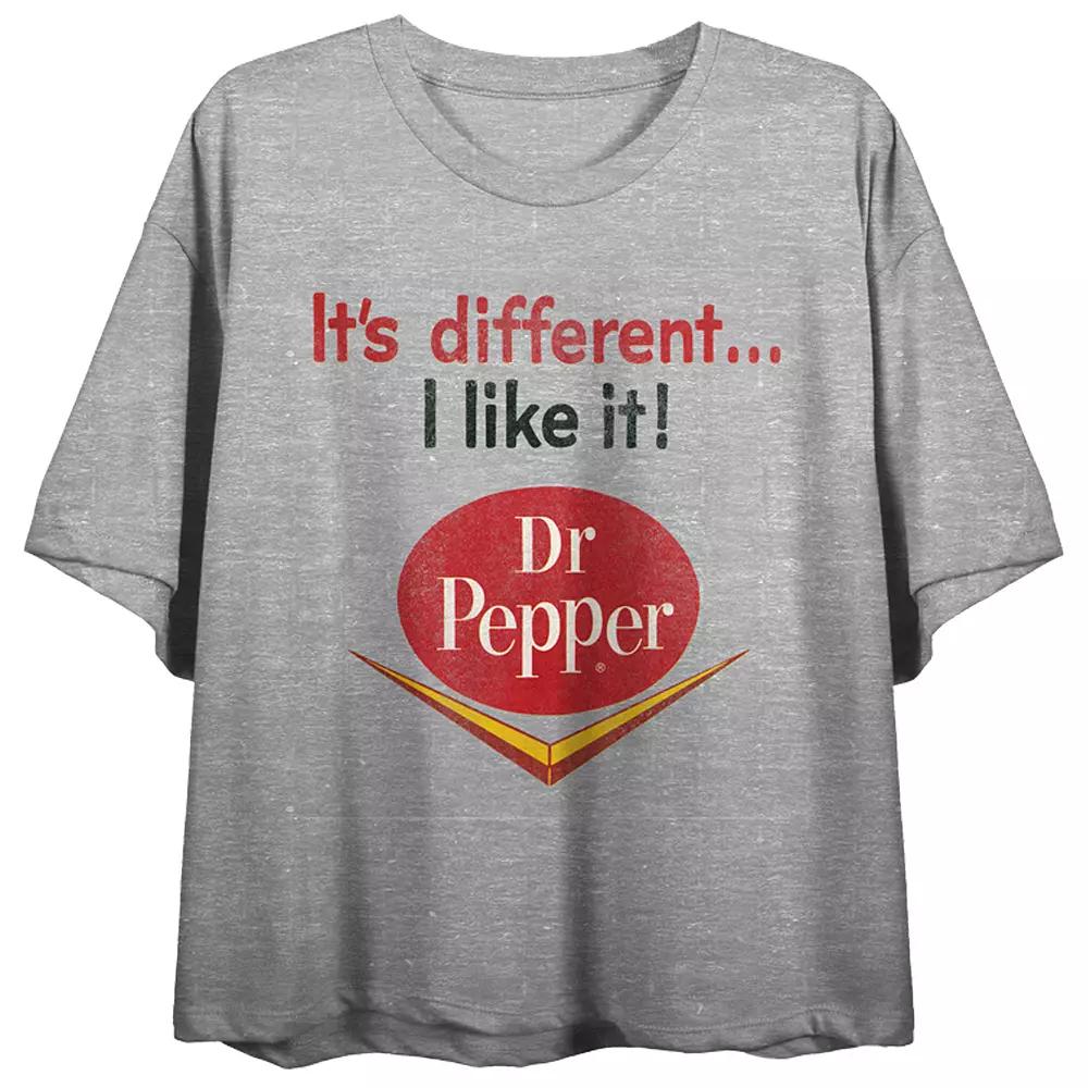 Juniors' Dr. Pepper "It's Different" Graphic Flowy Tee, Women's,  Product Image