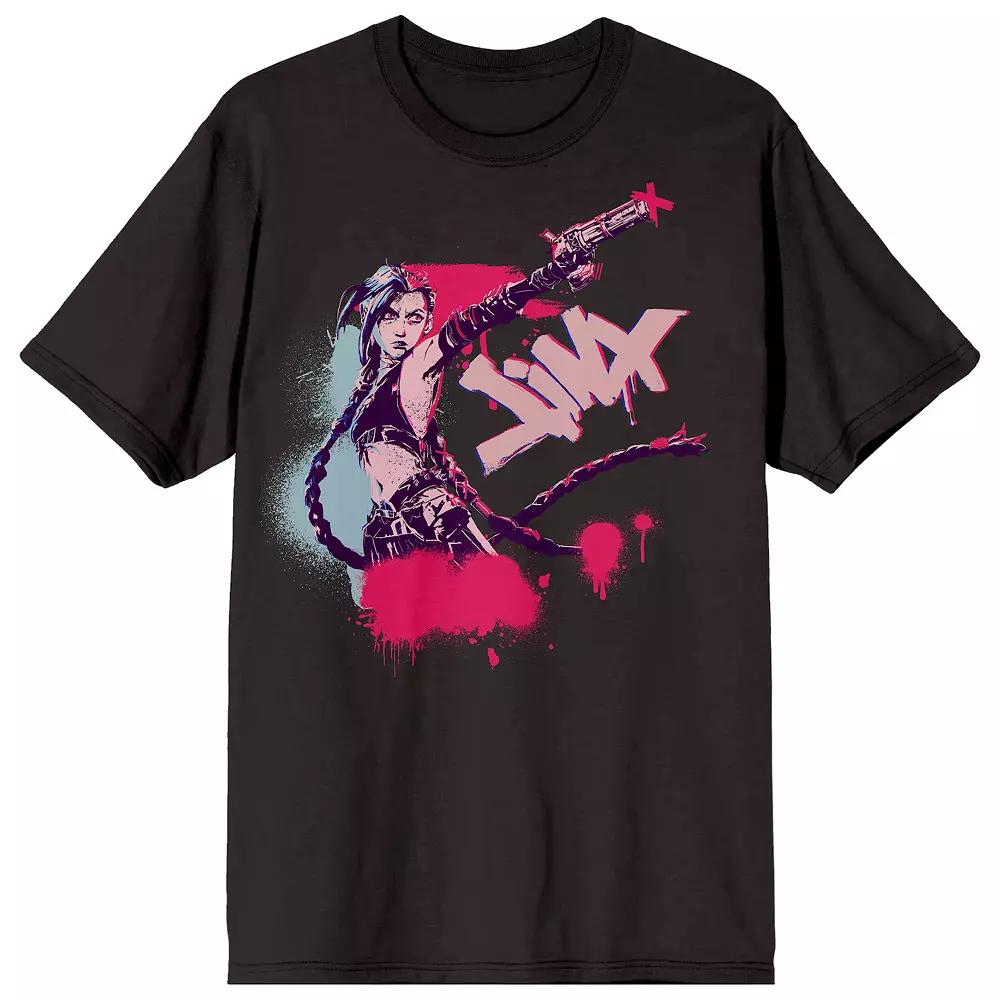 Men's Arcane Jinx League of Legends Short Sleeve Graphic T-Shirt,  Product Image