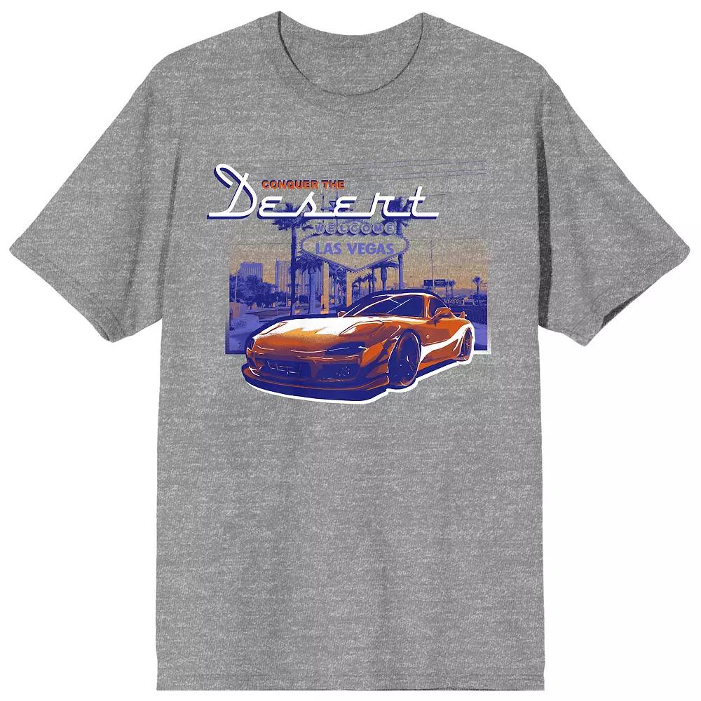 Mens Car Fanatic Conquer Desert Graphic Tee Product Image