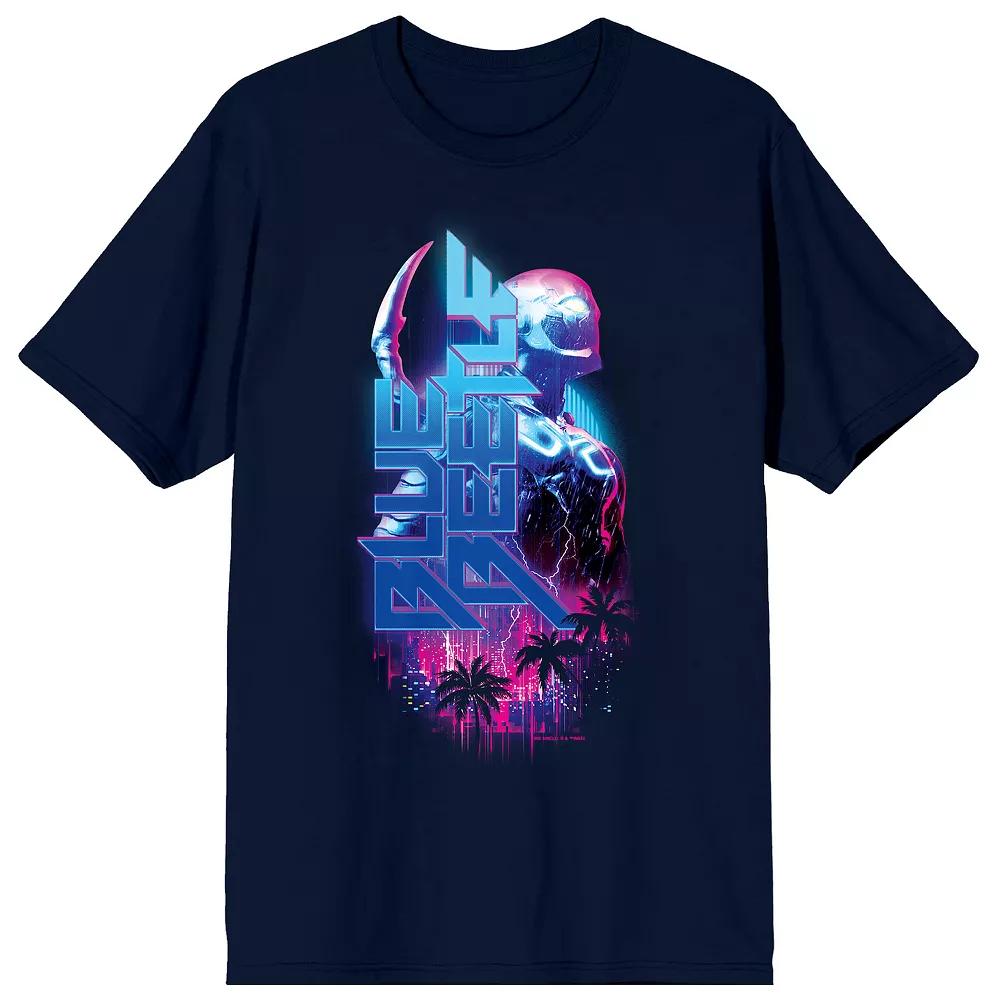 Men's Blue Beetle Hero & Logo Graphic Tee,  Product Image