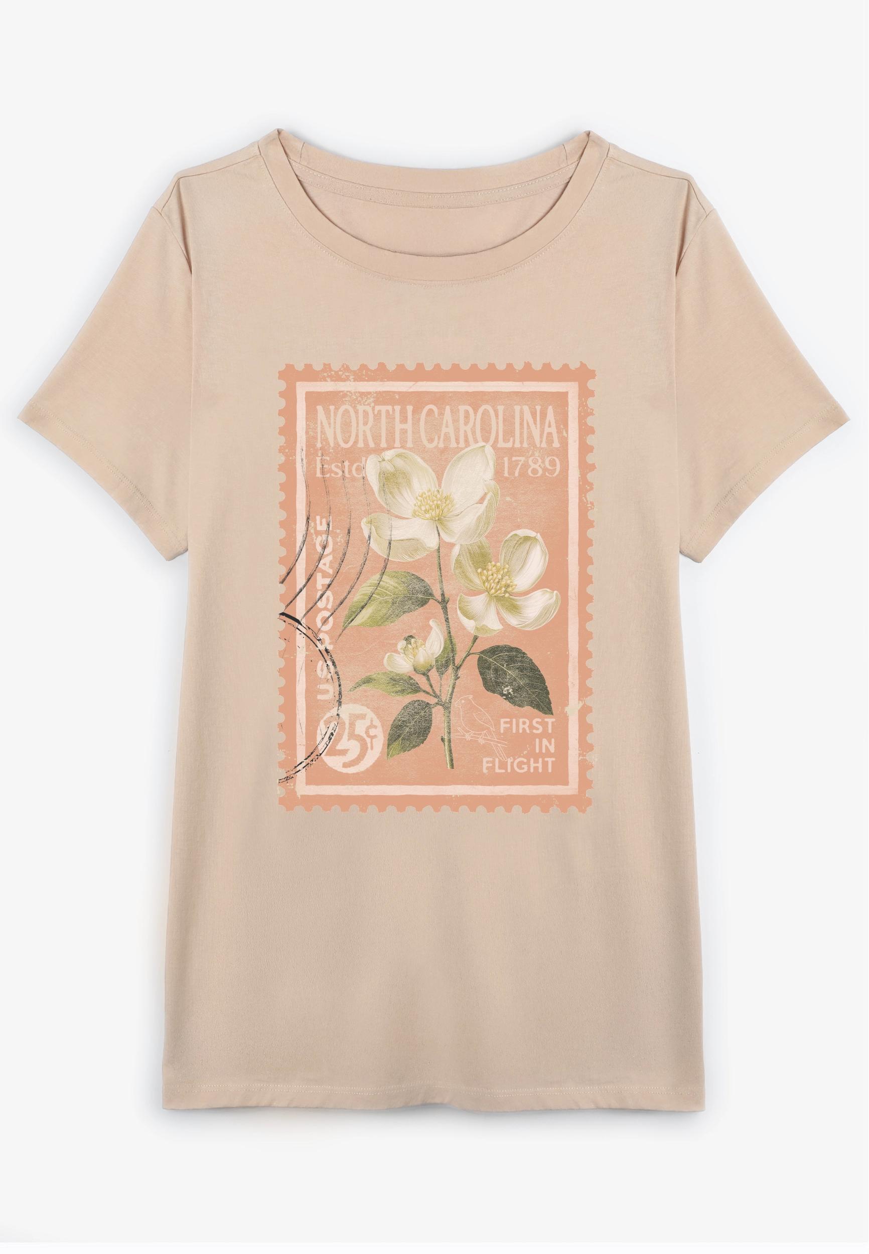 Maurices 4X Plus Size Womens State Stamp Classic Fit Graphic Tee Product Image