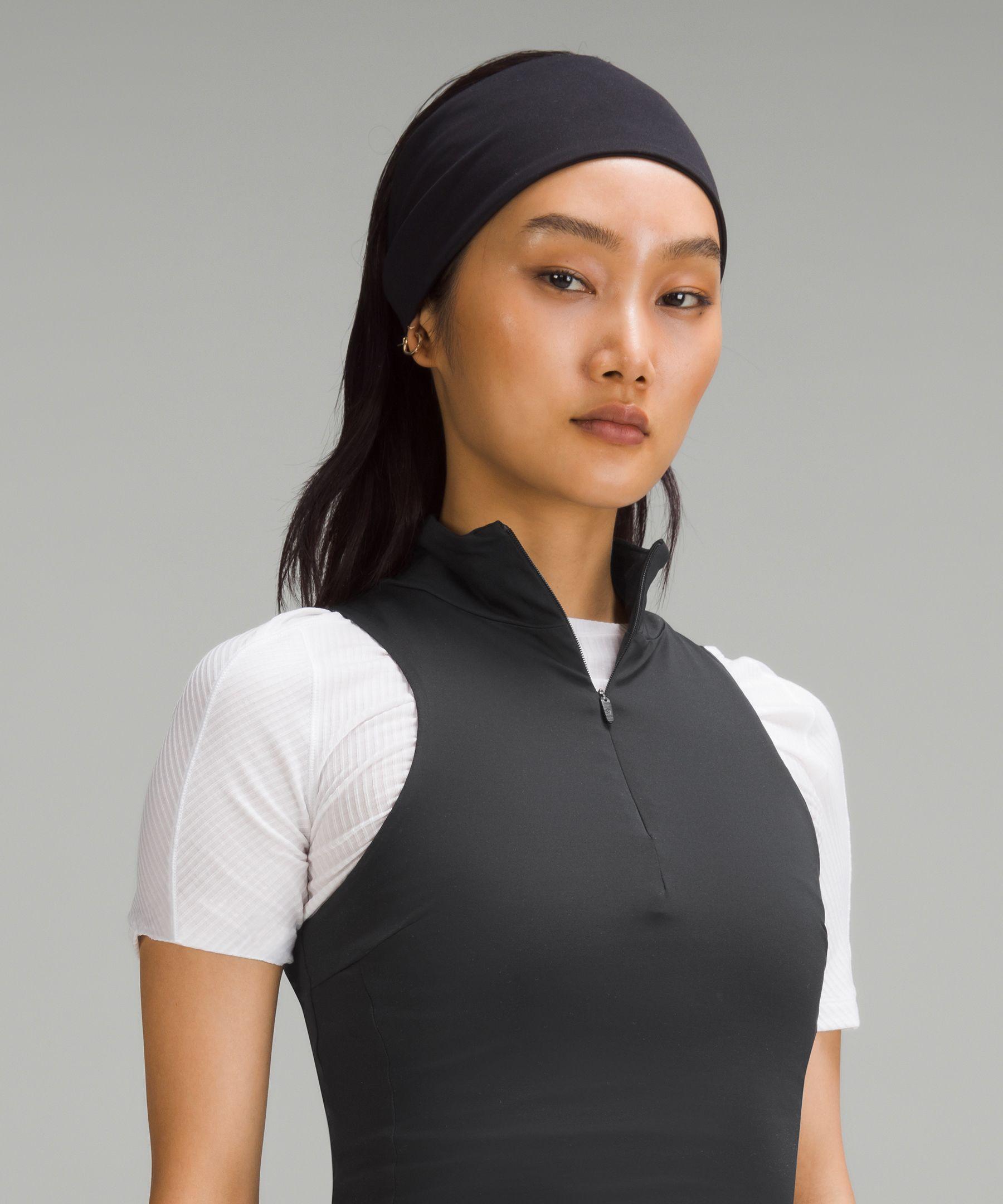 Tight-Fit Lined Half-Zip Tank Top Product Image