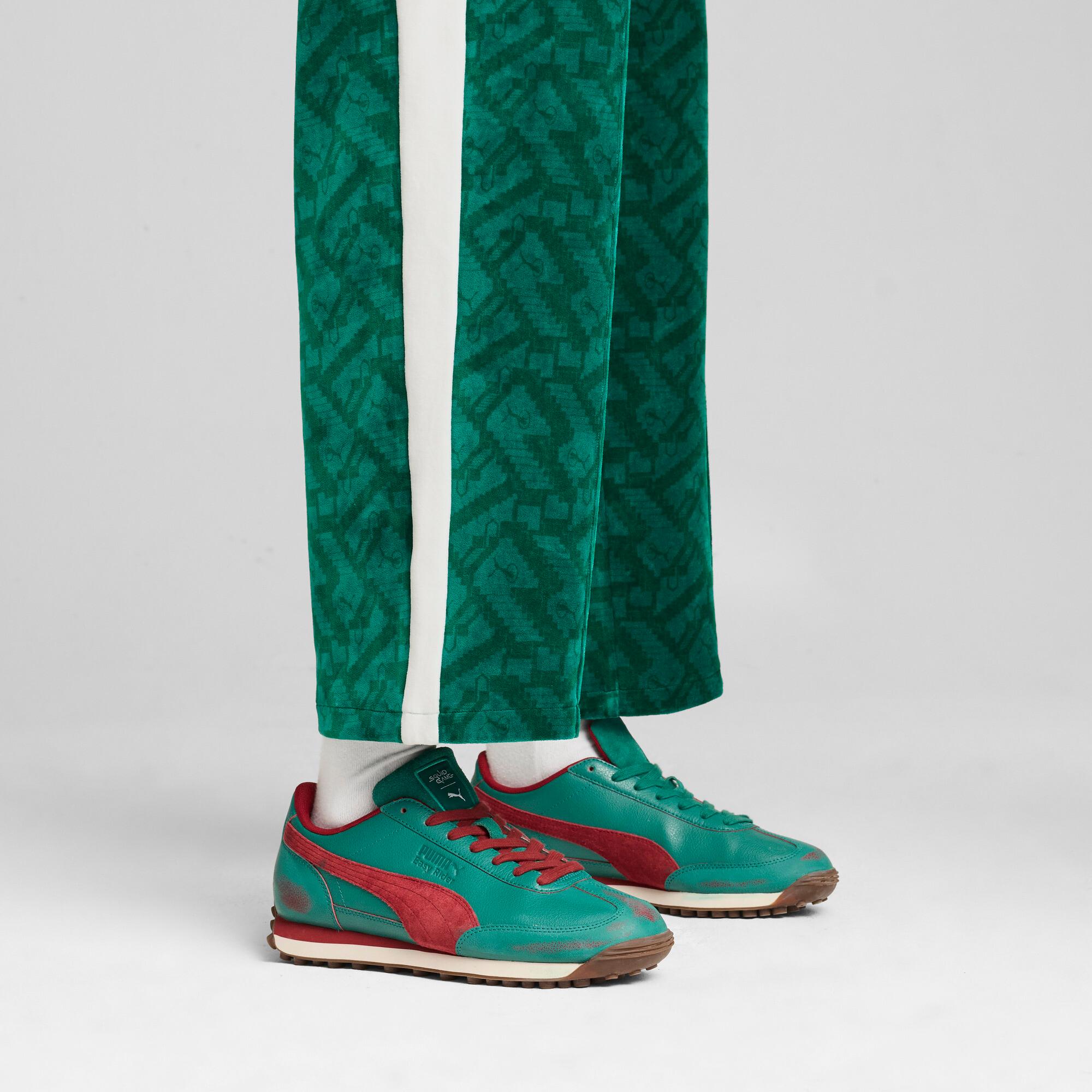 PUMA x SQUID GAME Easy Rider Men's Sneakers in Intense Red/Dark Pine Product Image