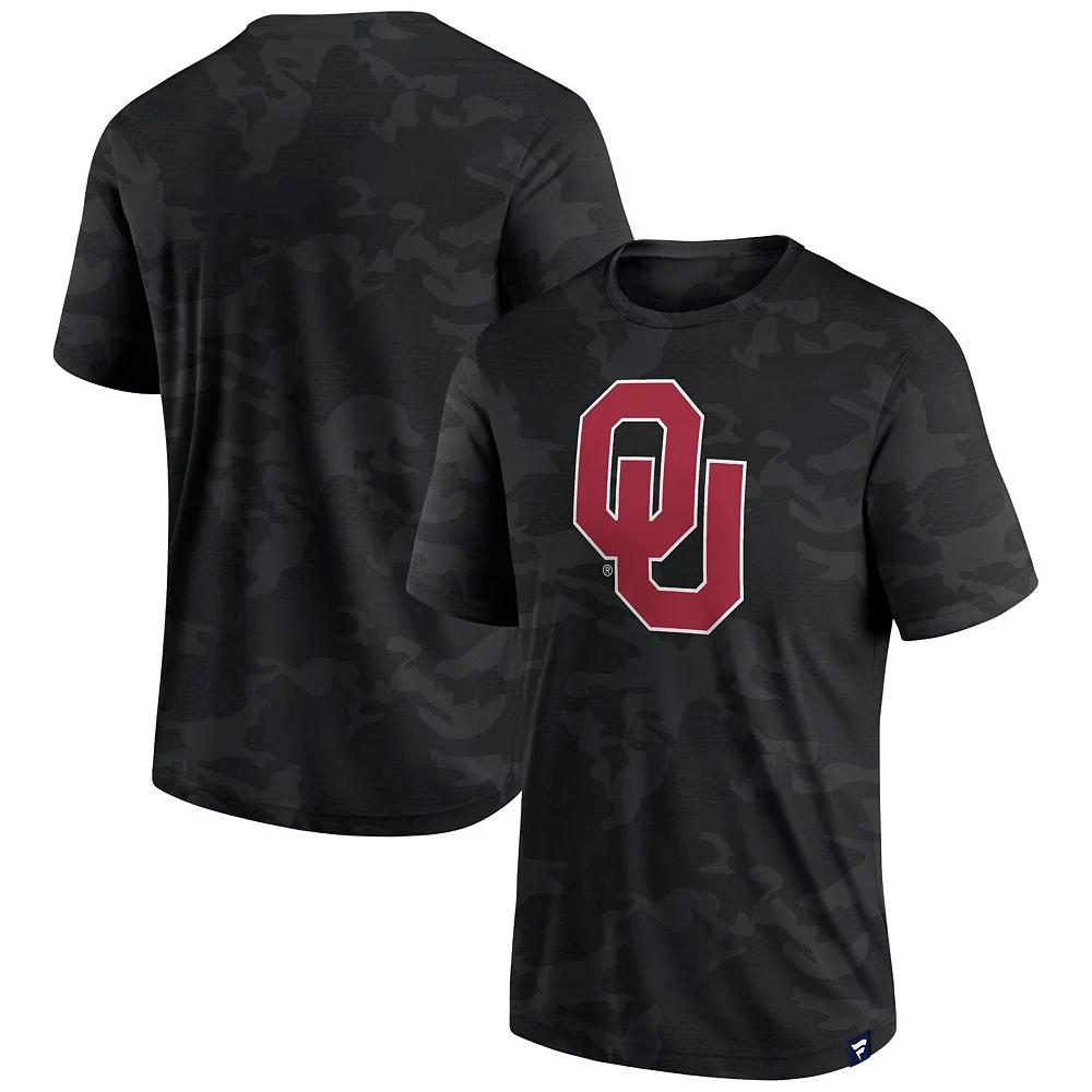 Men's Fanatics Branded Black Oklahoma Sooners Camo Logo T-Shirt,  Product Image