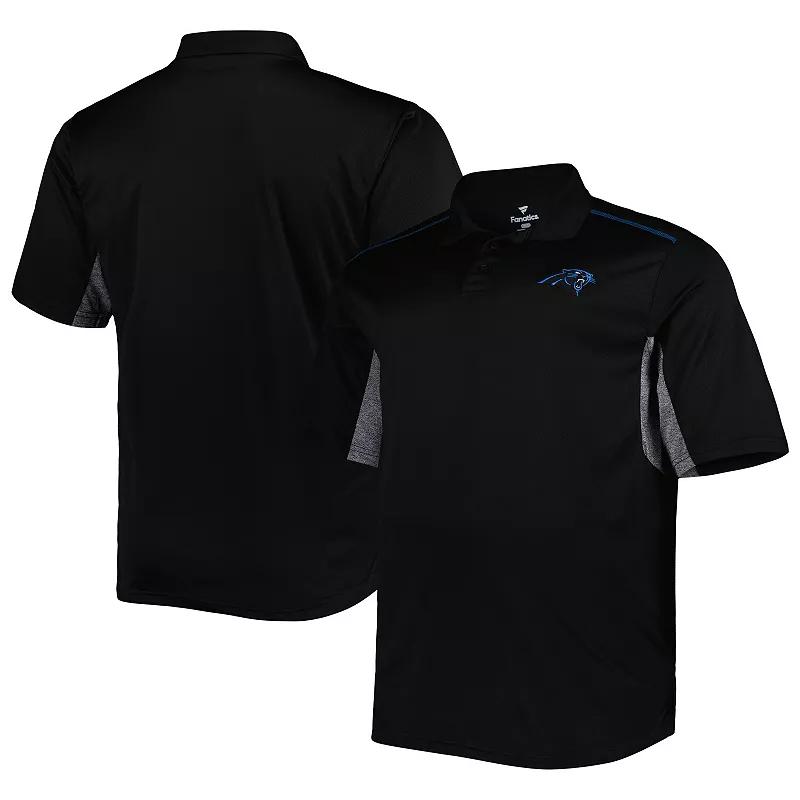 Men's Black Carolina Panthers Big & Tall Team Color Polo, Size: 3XB Product Image