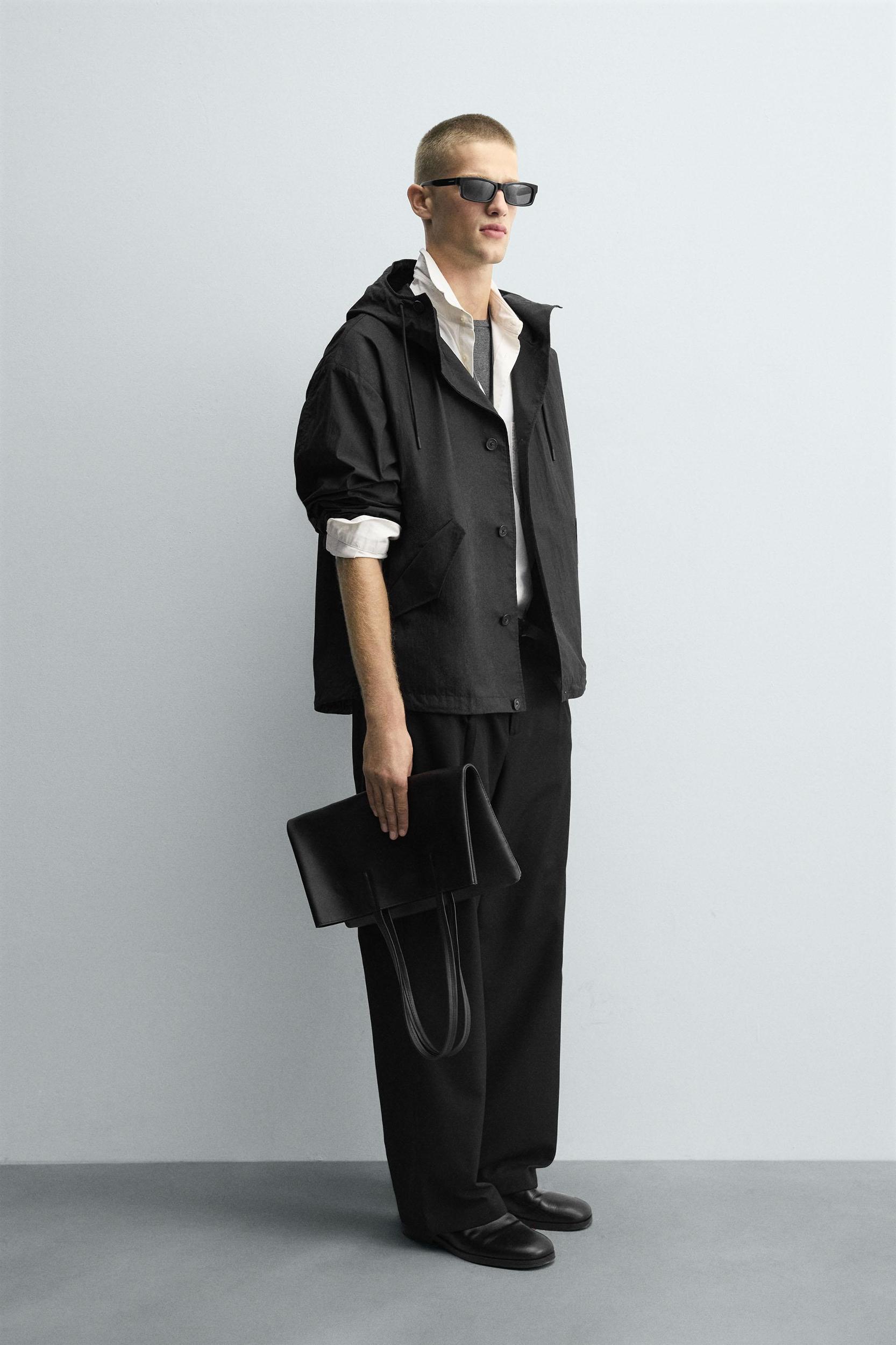 HOODED TECHNICAL JACKET Product Image