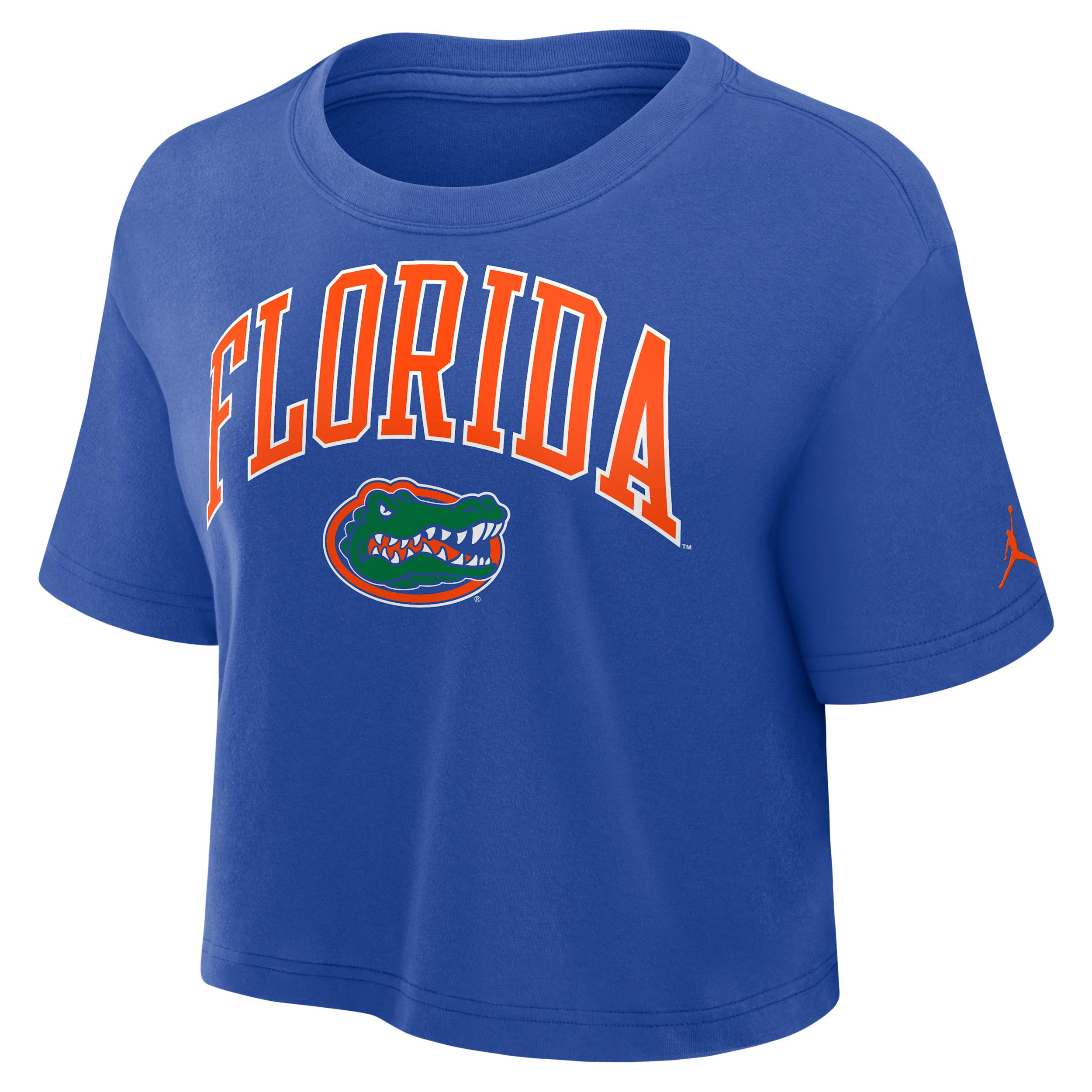 USC Athletic Prep Arch Nike Womens Dri-FIT College Cropped T-Shirt | 01D469WSCJ-X0L Product Image