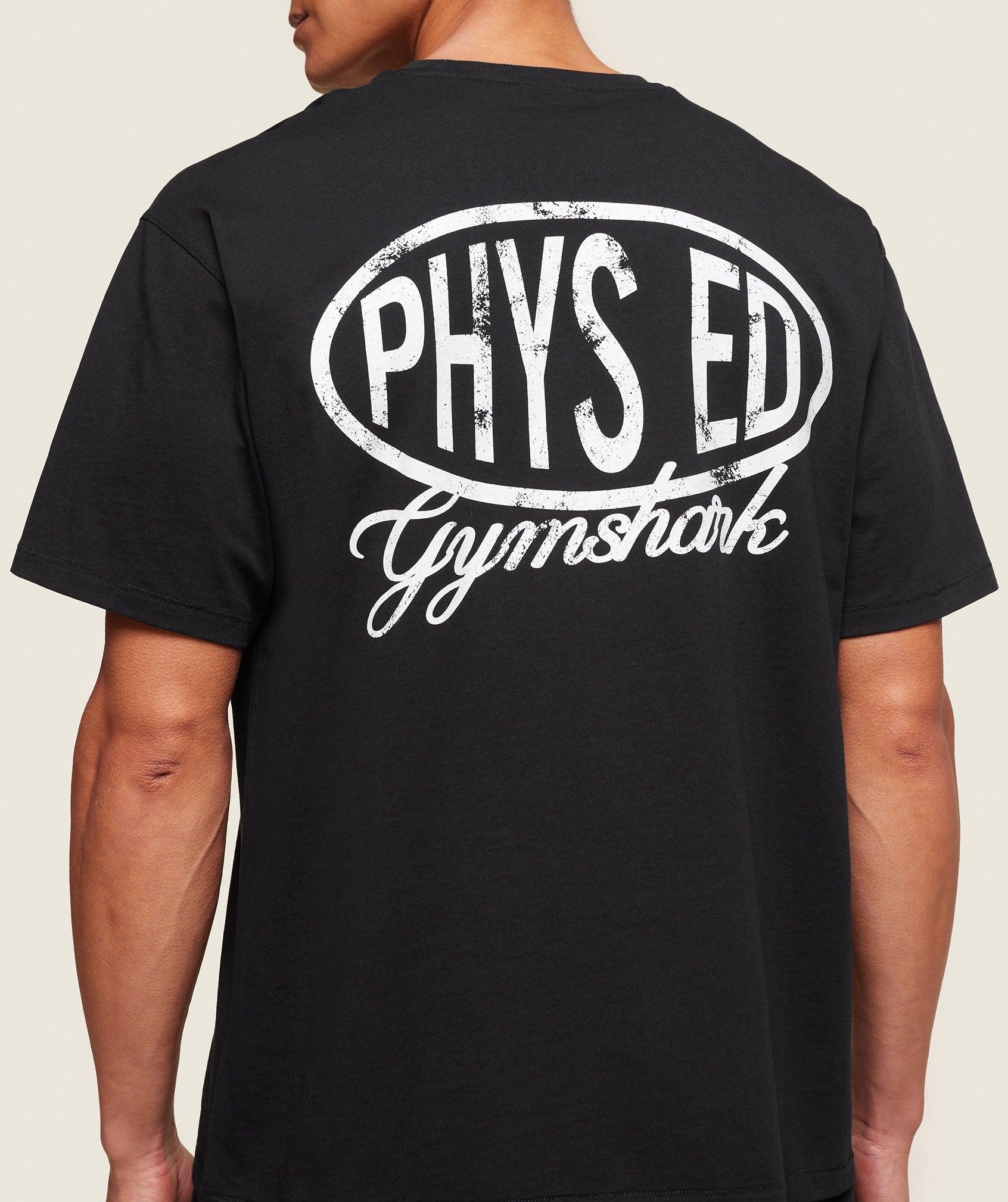Gymshark Phys Ed T-Shirt - Black Male Product Image