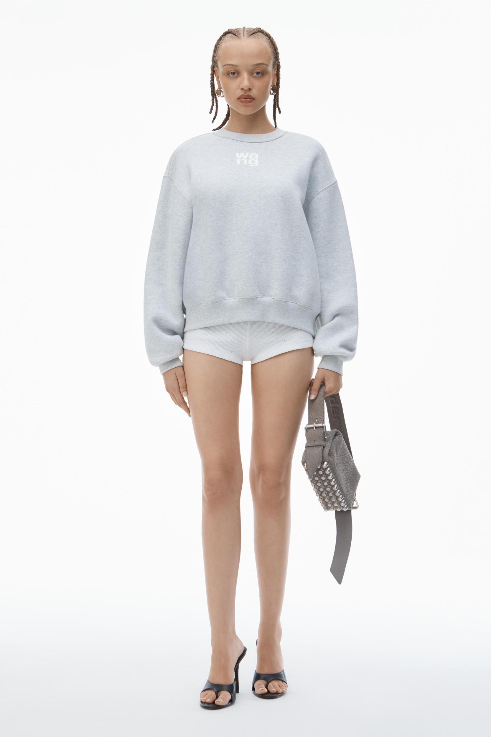 Puff Logo Sweatshirt In Structured Terry Product Image