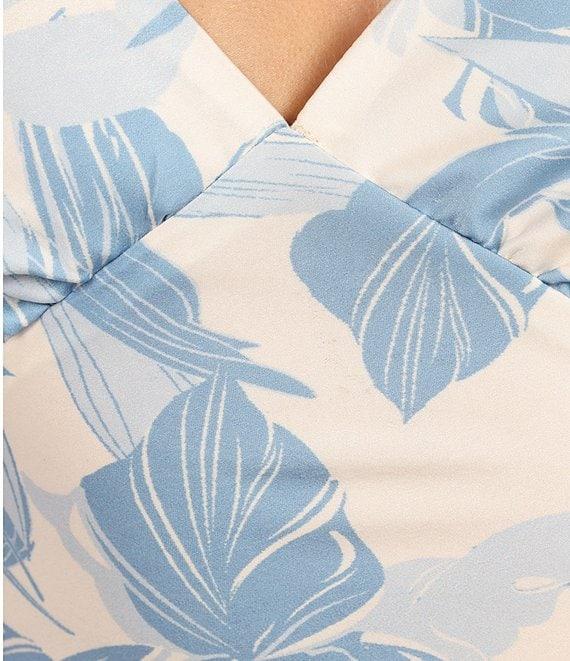 Petal & Pup Lizza Floral Print V-Neck Sleeveless Maxi Sheath Dress Product Image