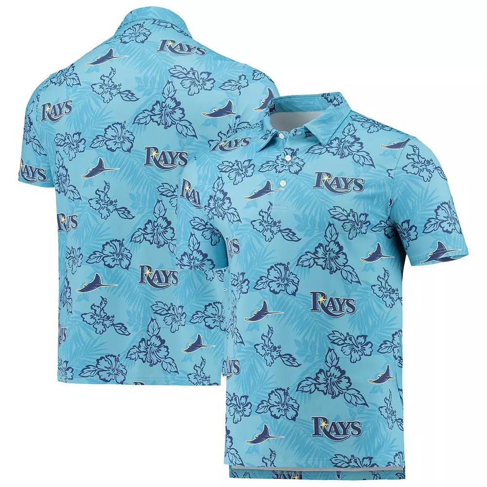 Men's Reyn Spooner Light Blue Tampa Bay Rays Performance Polo, Size: 3XL Product Image