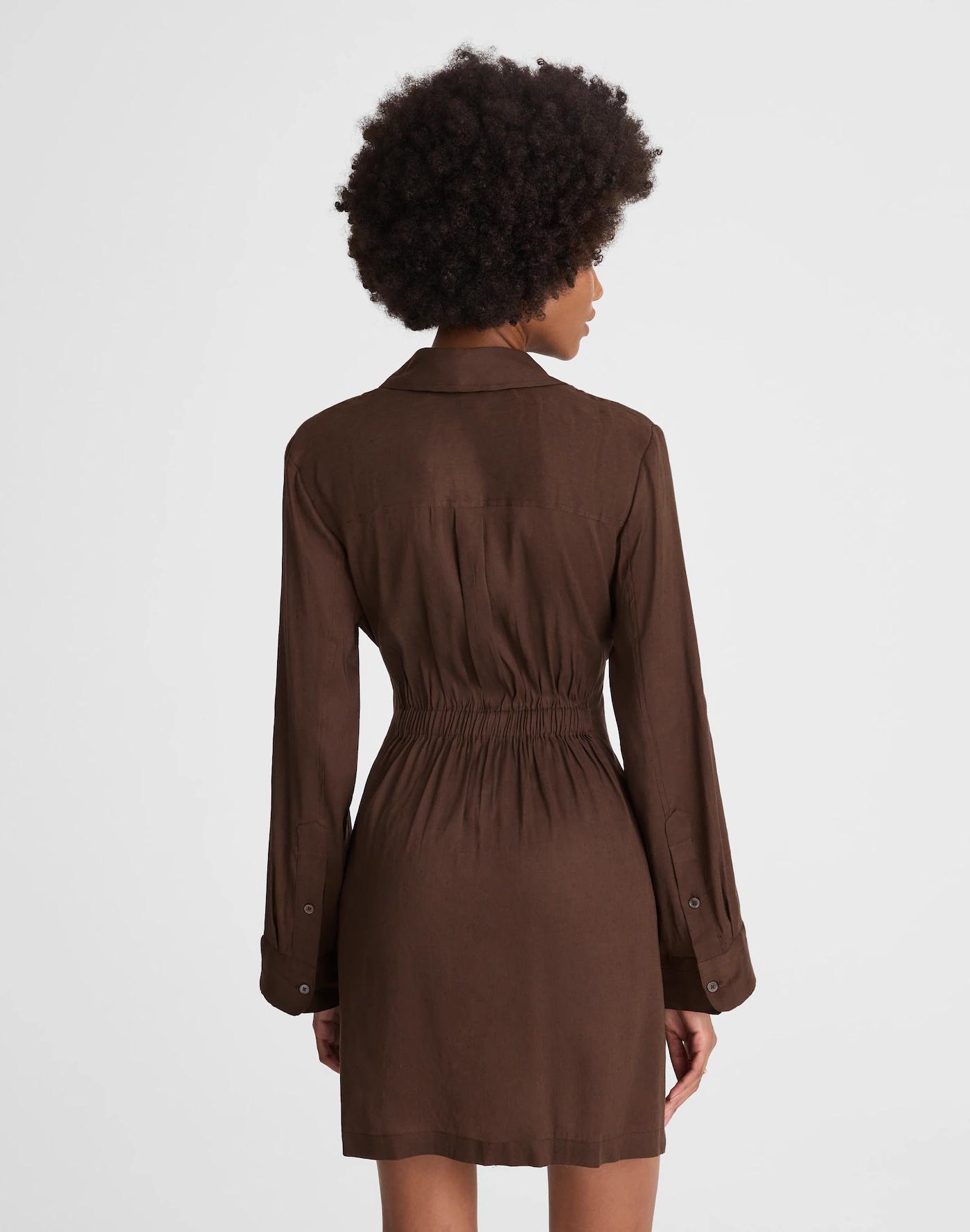 Tie-Front Shirtdress Product Image