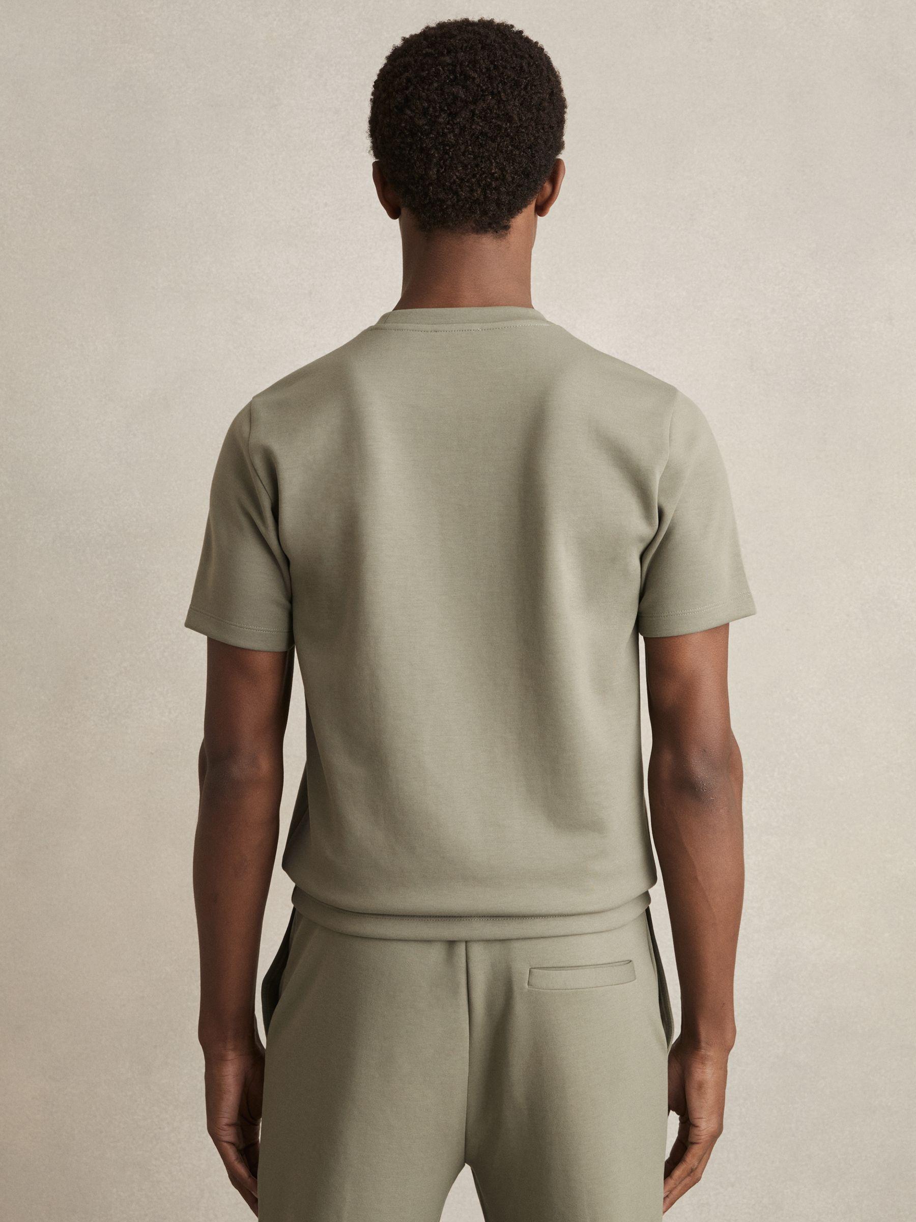 Interlock-Jersey Crew-Neck T-Shirt in Sage Product Image