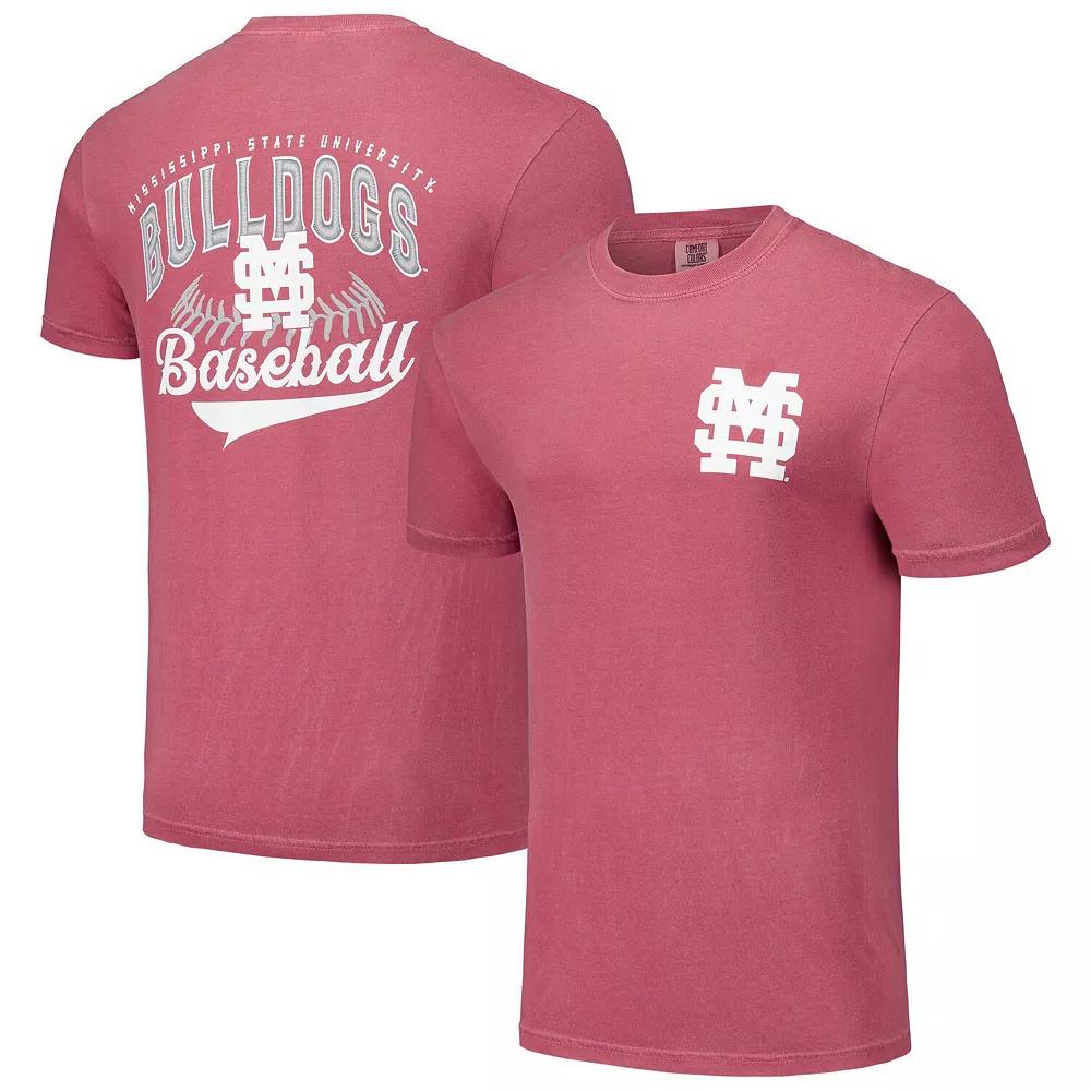 Men's Maroon Mississippi State Bulldogs Baseball Comfort Colors T-Shirt,  Product Image