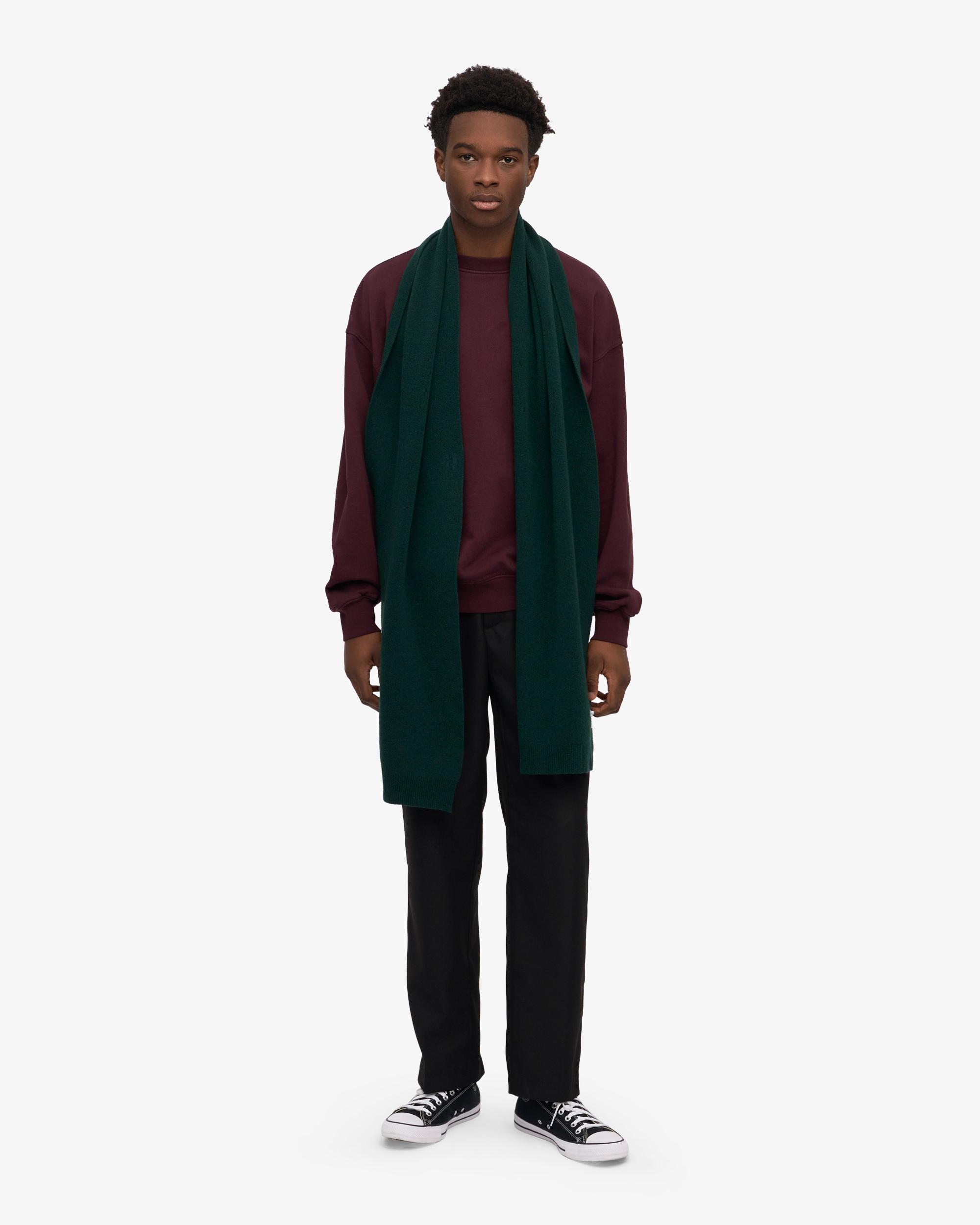 Merino Wool Scarf - Coffee Brown Product Image