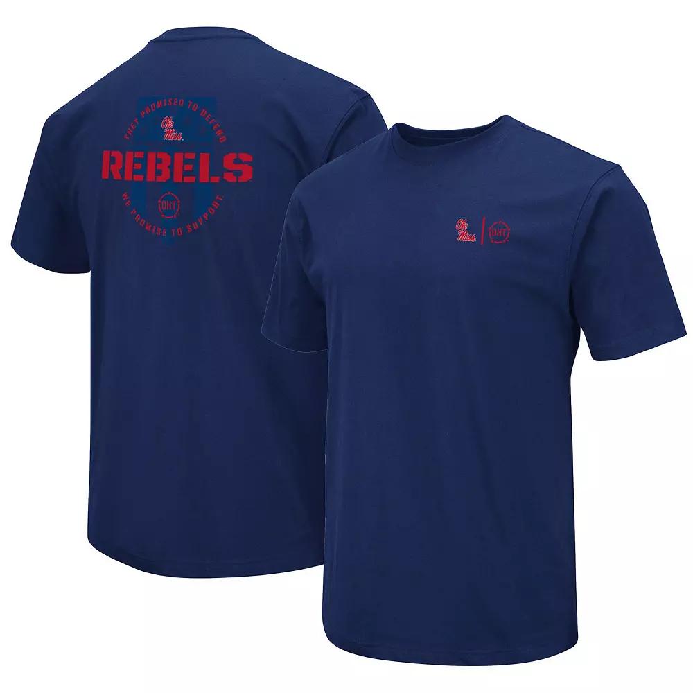 Men's Colosseum Navy Ole Miss Rebels OHT Military Appreciation T-Shirt,  Product Image