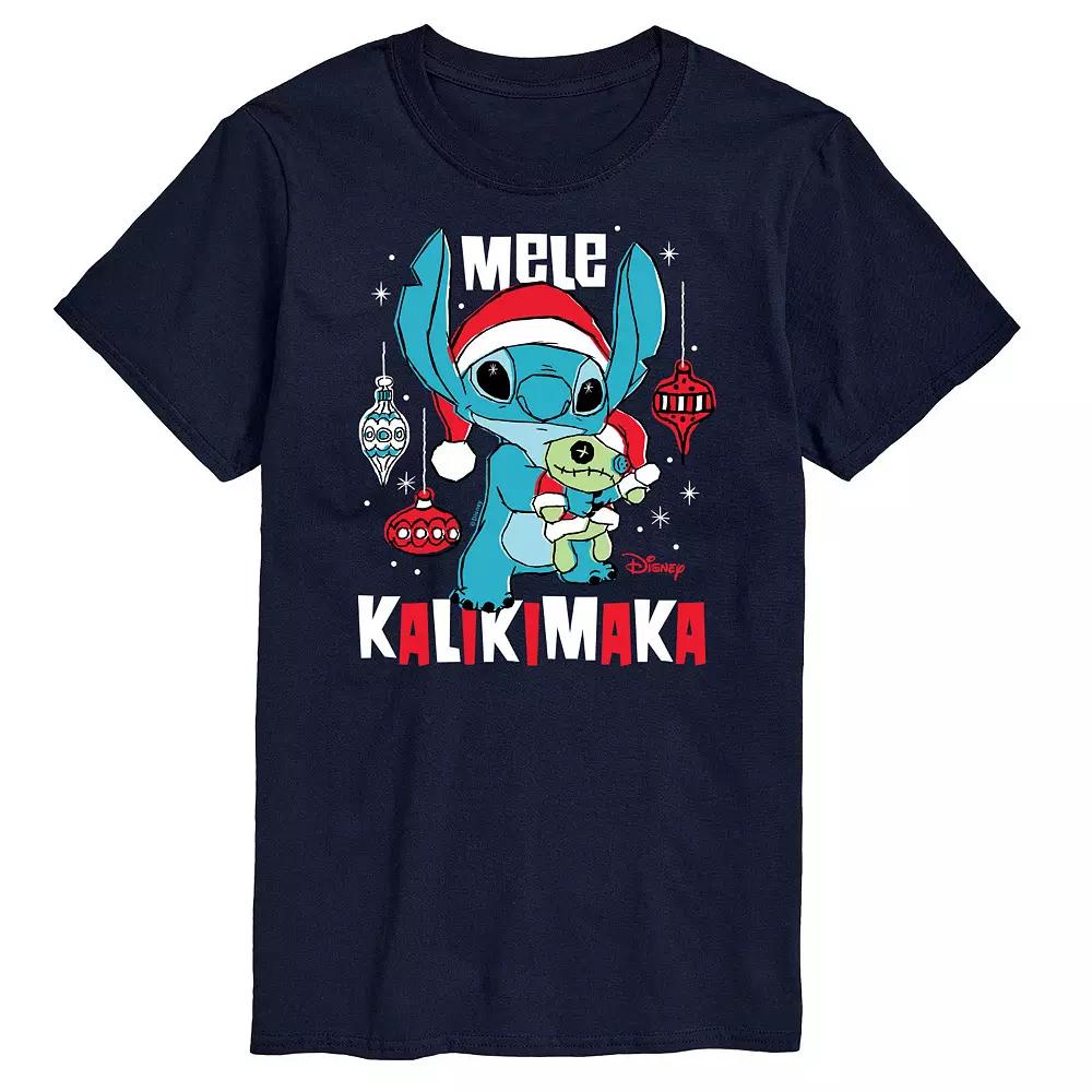 Disney's Lilo & Stitch Big & Tall Mele Kalikimaka Graphic Tee, Men's,  Product Image