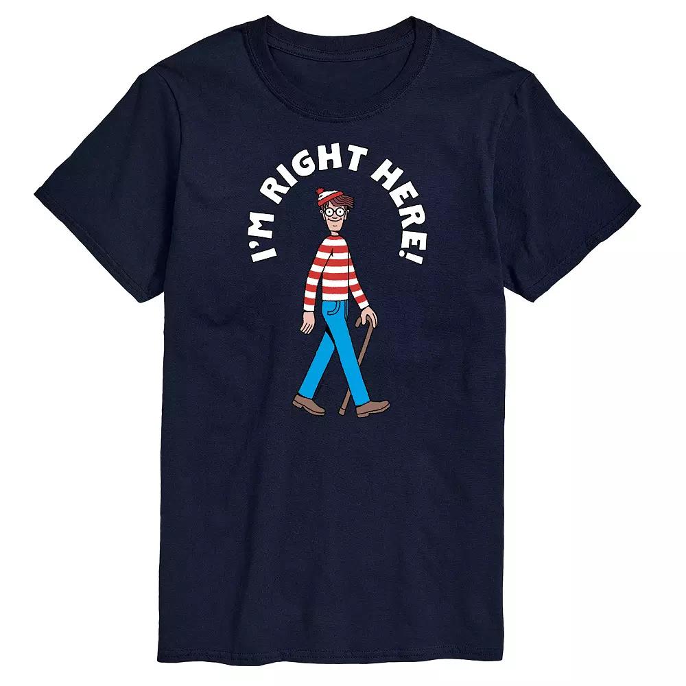 Men's Where's Waldo I'm Right Here Graphic Tee,  Product Image