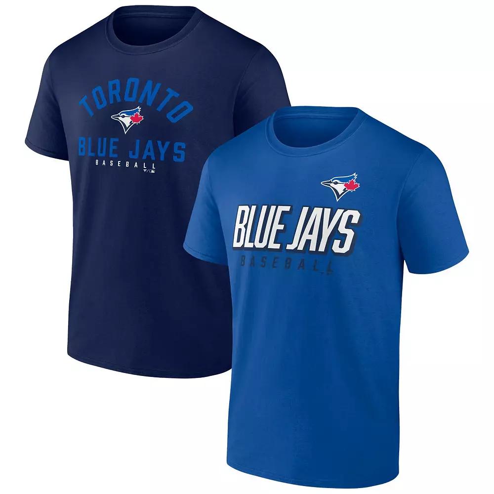 Mens Fanatics Branded Royal/Navy Toronto Blue Jays Player Pack T-Shirt Combo Set Product Image