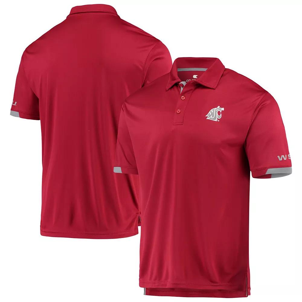 Mens Colosseum Crimson Washington State Cougars Santry Lightweight Polo Product Image