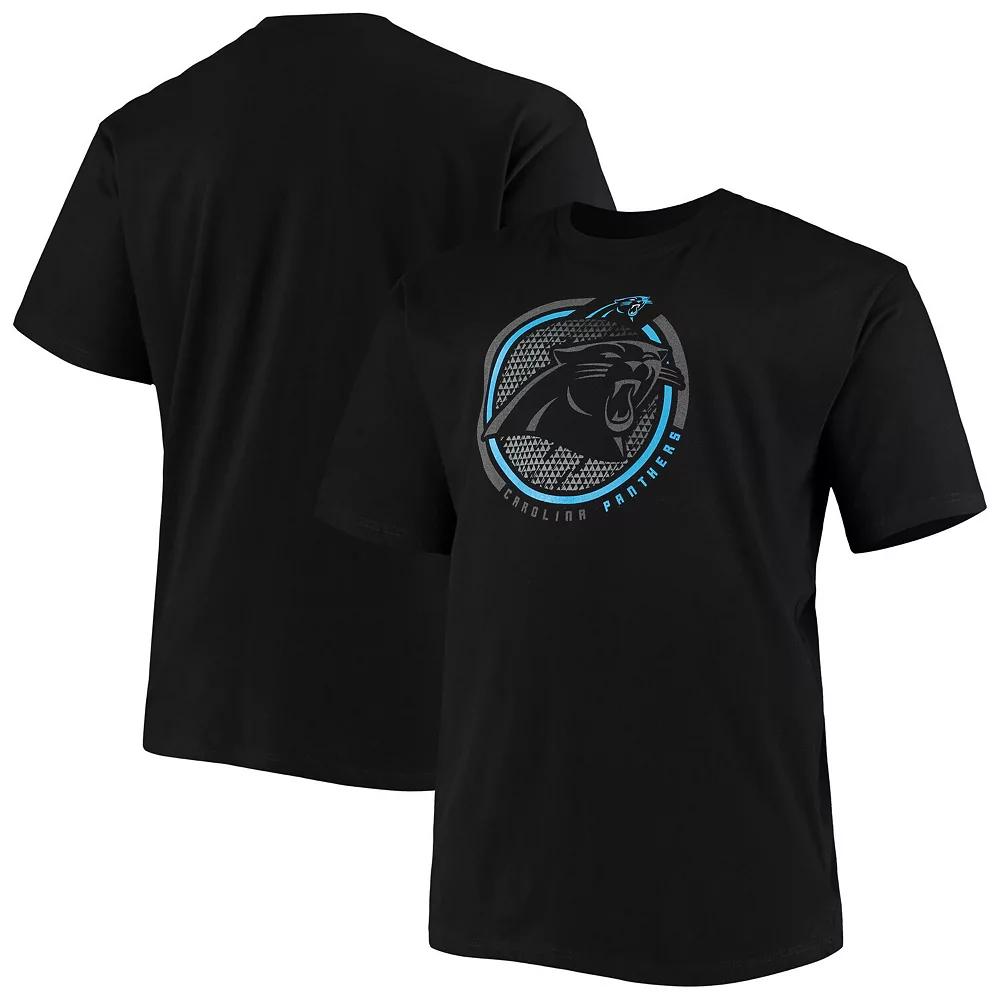 Men's Fanatics Branded Black Carolina Panthers Big & Tall Color Pop T-Shirt, Size: 2XLT Product Image