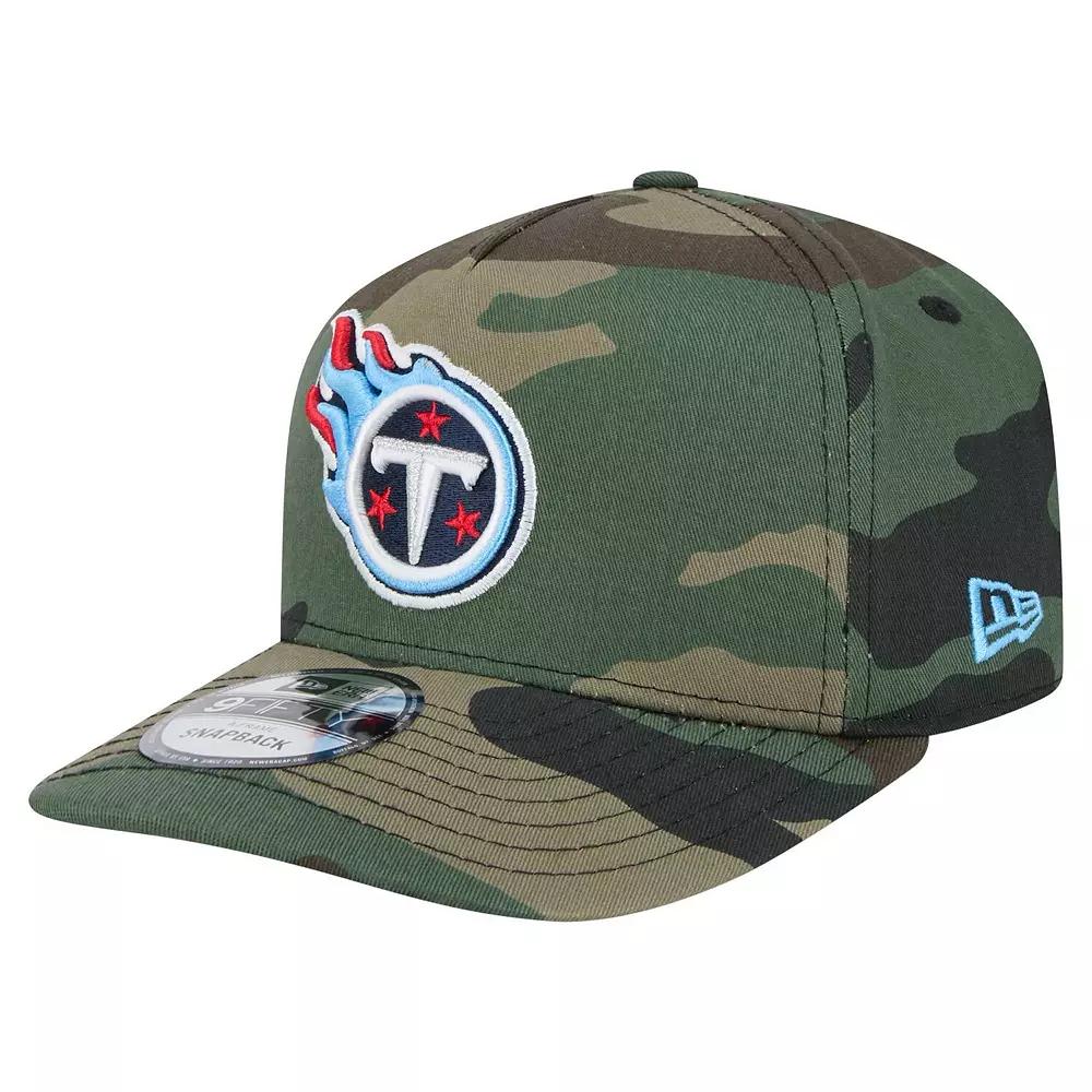 Men's New Era Camo Tennessee Titans Woodsy 9FIFTY Snapback Hat, Green Product Image