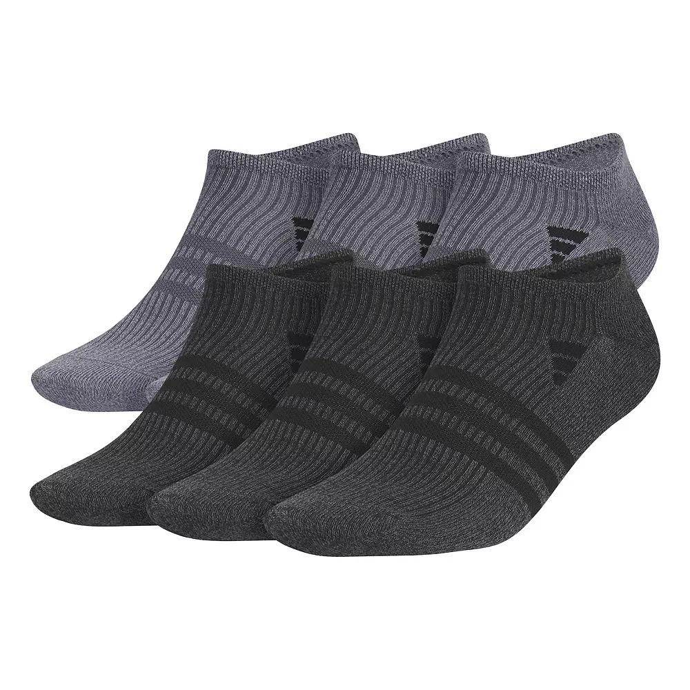 Men's adidas 6-Pack Superlite 3.0 No-Show Socks, Size: 8-12, Onix Gray Product Image
