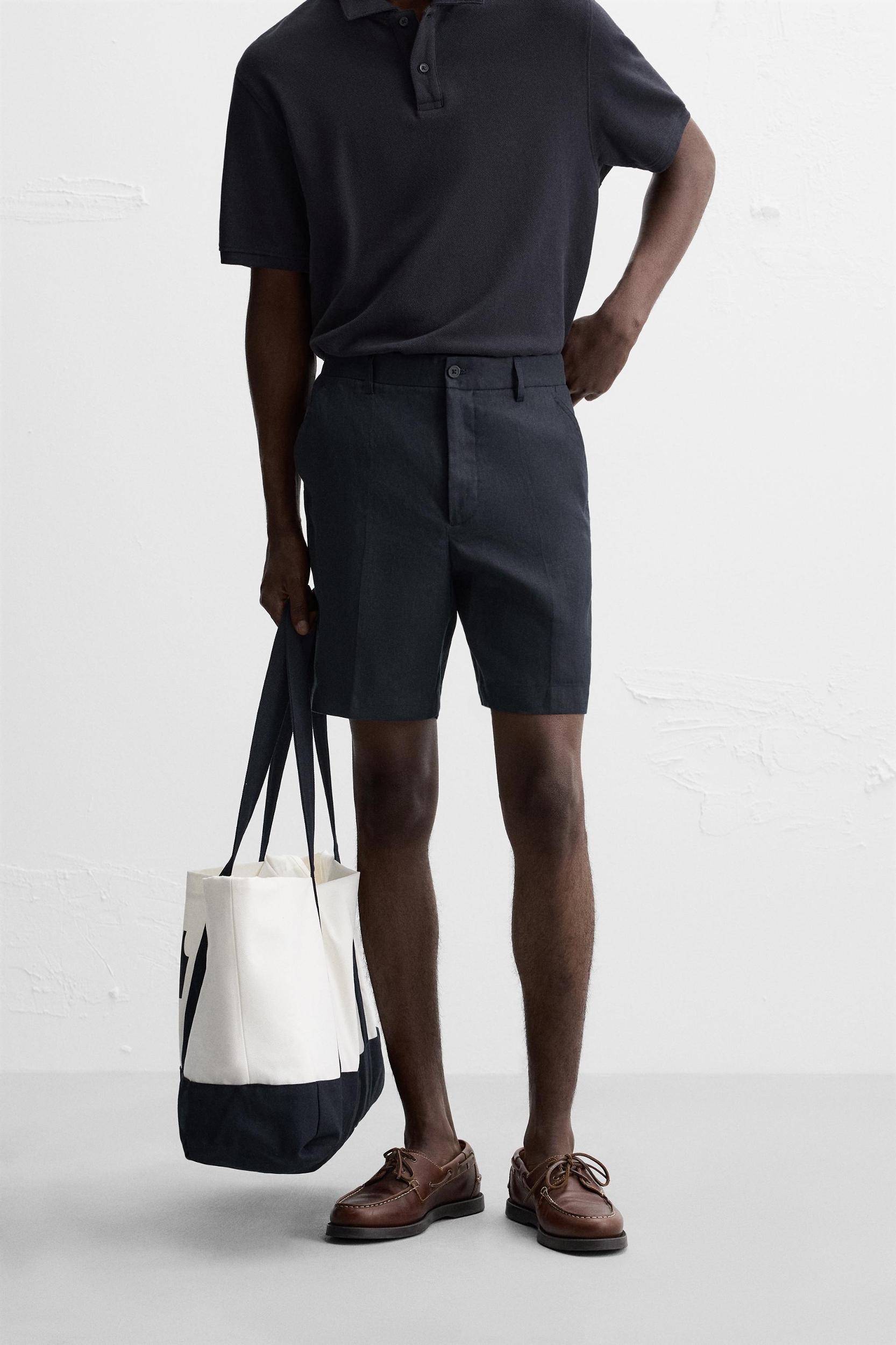 100% LINEN SHORTS Product Image