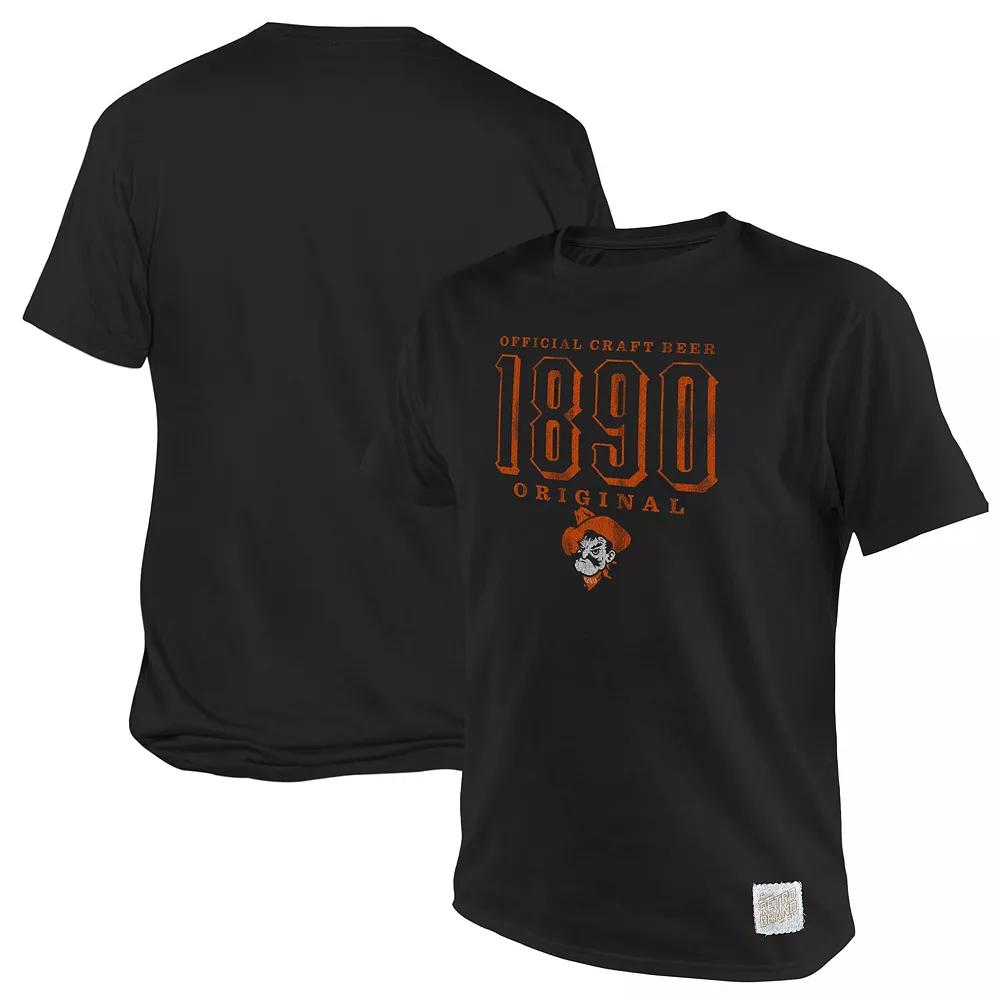 Men's Original Retro Brand Black Oklahoma State Cowboys 1890 Original Logo T-Shirt,  Product Image