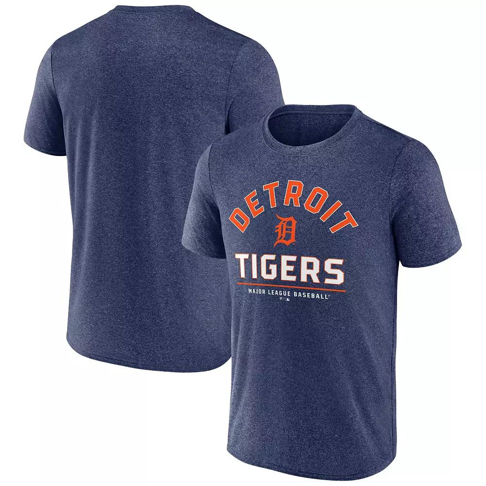 Men's Fanatics Heather Navy Detroit Tigers Front & Center T-Shirt,  Product Image
