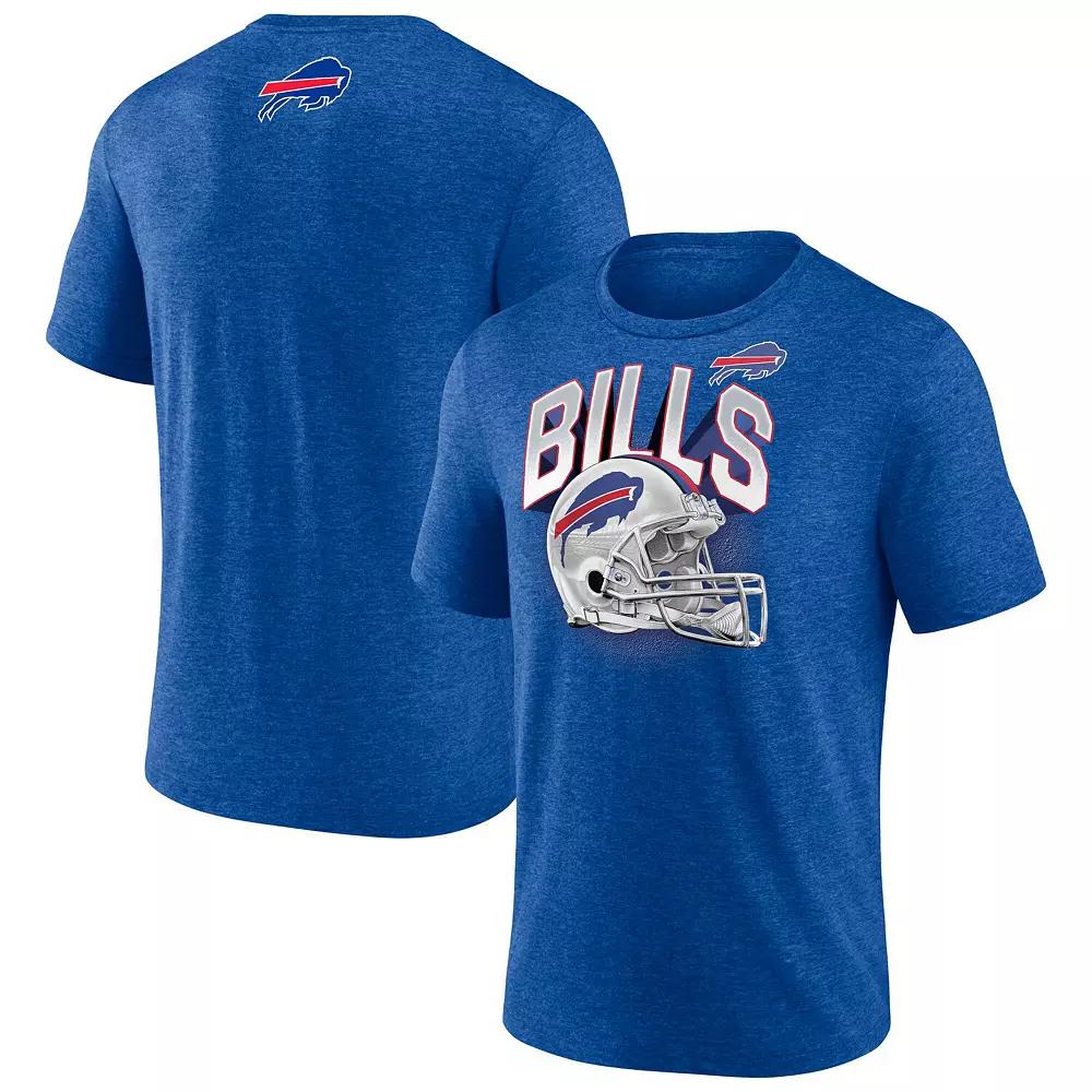 Men's Fanatics Heather Royal Buffalo Bills End Around Tri-Blend T-Shirt,  Product Image