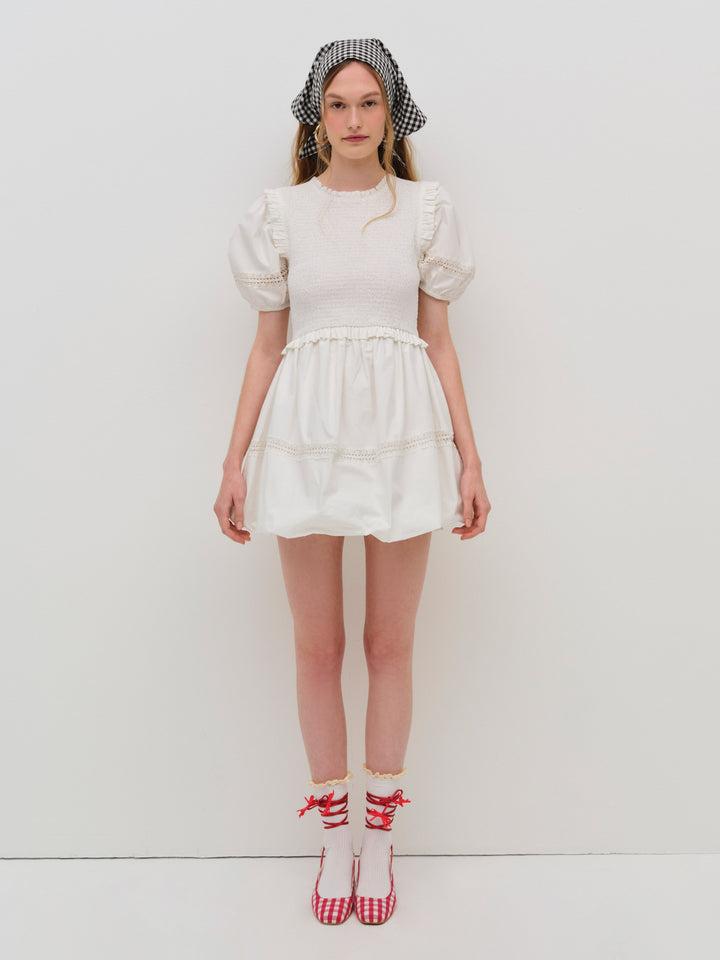 Sandy Mini Dress — White Product Image