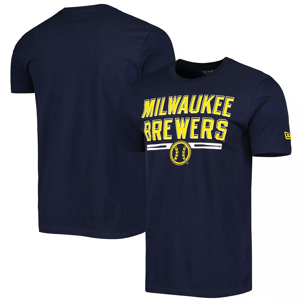 Men's New Era Navy Milwaukee Brewers Batting Practice T-Shirt,  Product Image