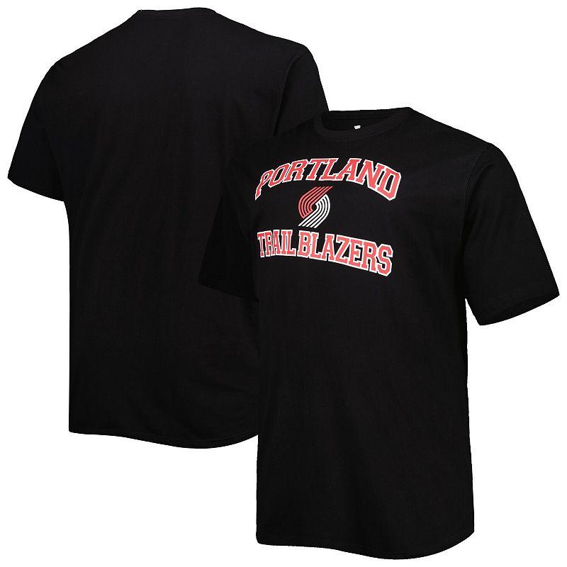 Men's Black Portland Trail Blazers Big & Tall Heart & Soul T-Shirt,  Product Image
