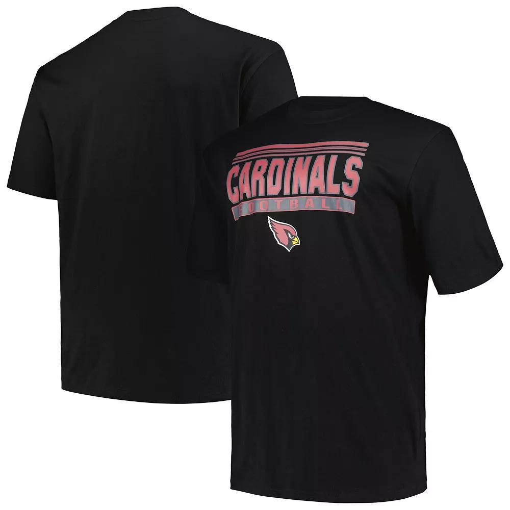 Men's Fanatics Black Arizona Cardinals Big & Tall Pop T-Shirt,  Product Image