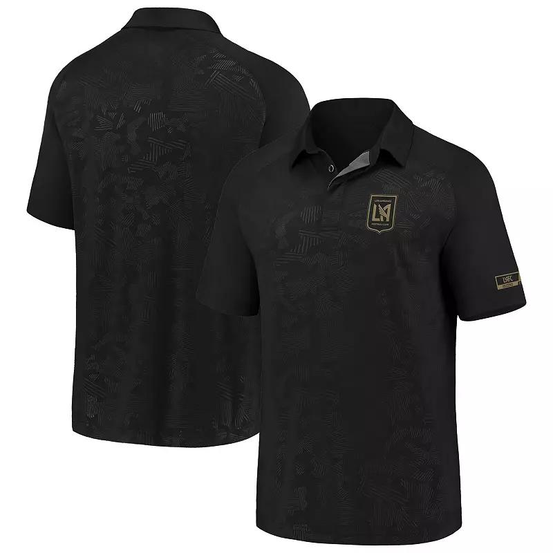 Men's Fanatics Branded Black LAFC Iconic Defender Polo,  Product Image