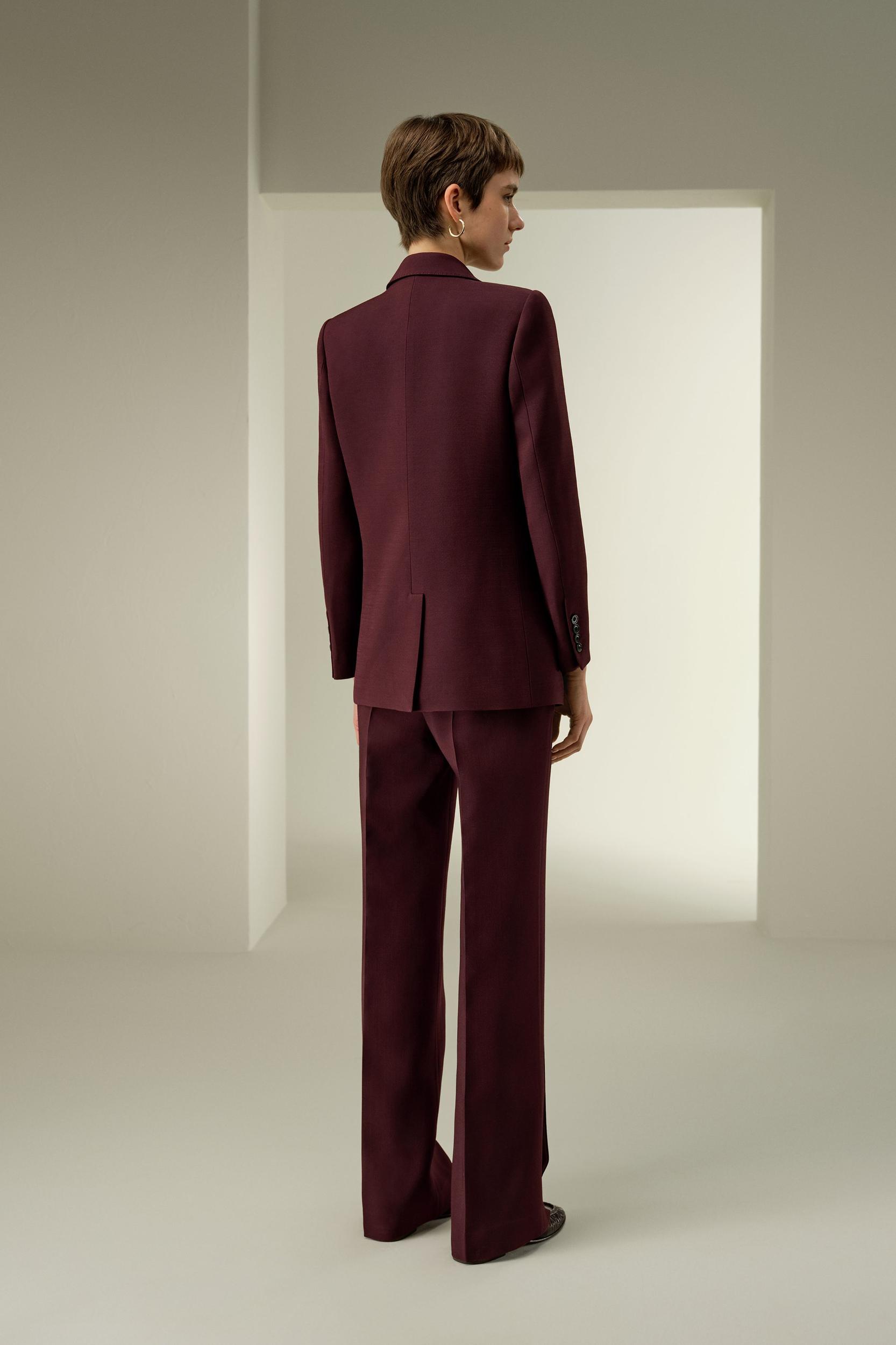 Double Breasted Lapel Blazer Product Image