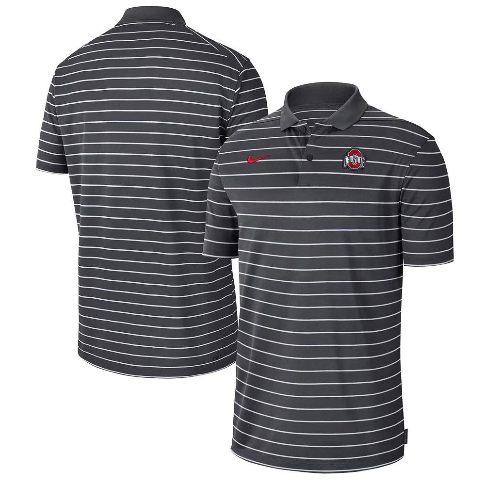 Men's Nike Anthracite Ohio State Buckeyes 2022 Early Season Coaches Performance Polo, Size: Small, Grey Product Image