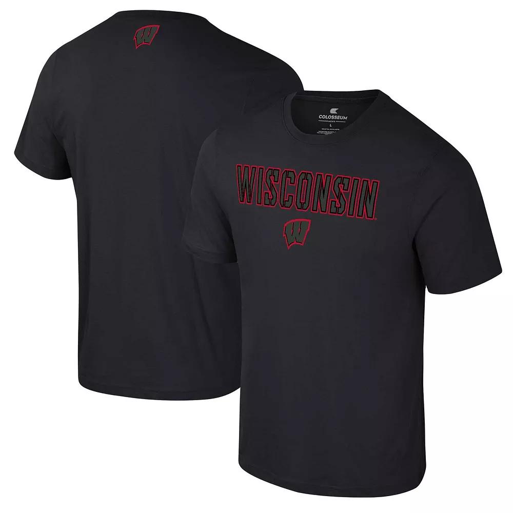 Men's Colosseum Navy Michigan Wolverines Color Pop Active Blend T-Shirt,  Product Image